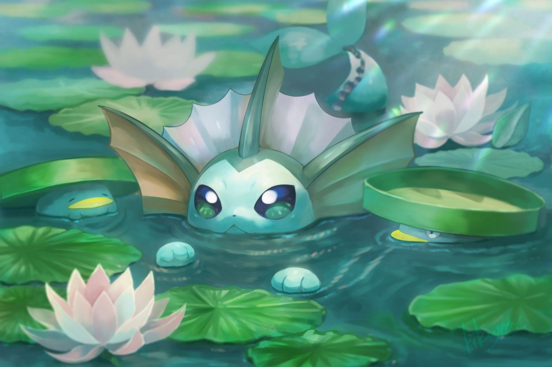 Vaporeon is a water type Pokemon - Pokemon