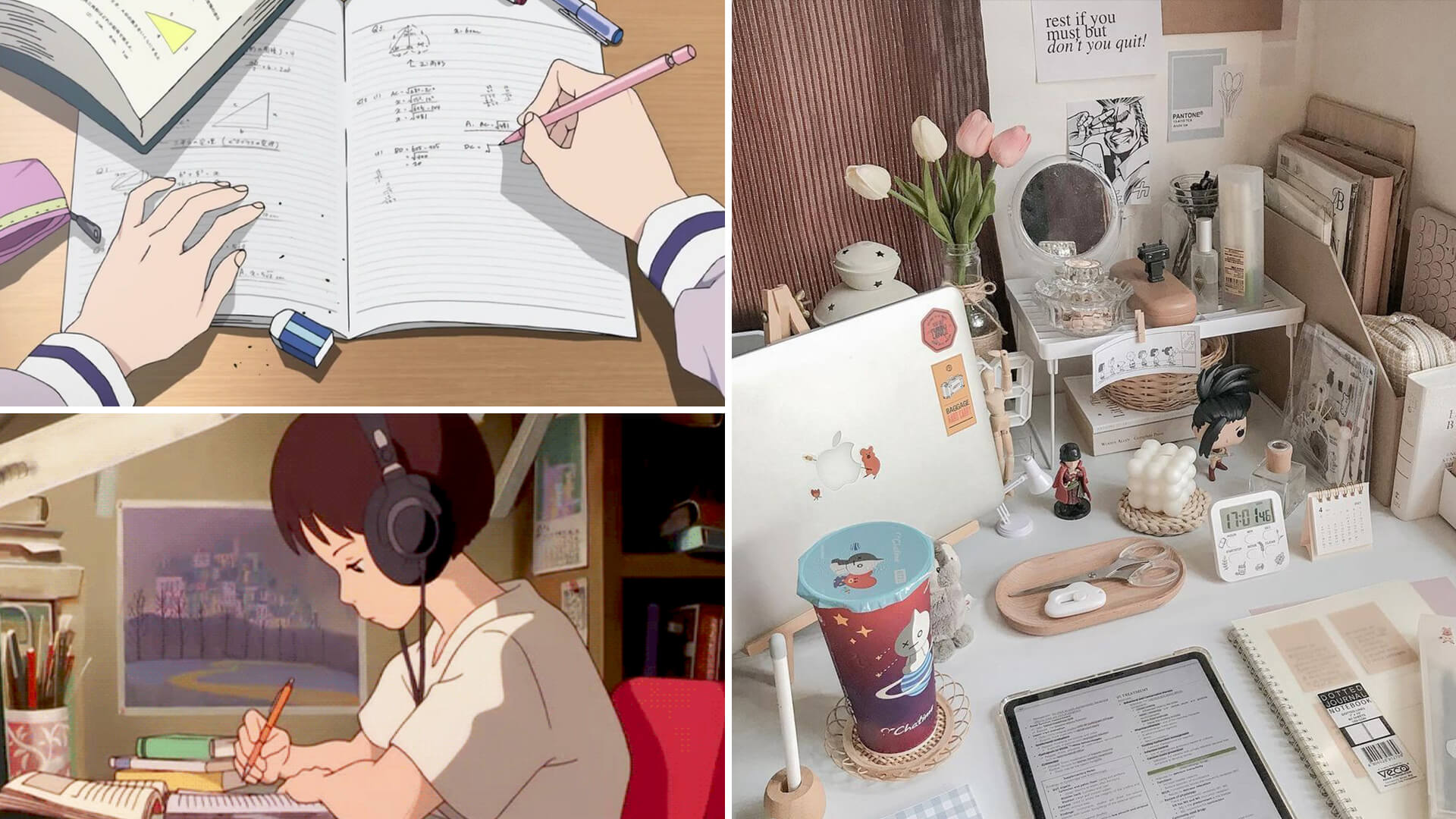 Study Anime Aesthetic Wallpaper