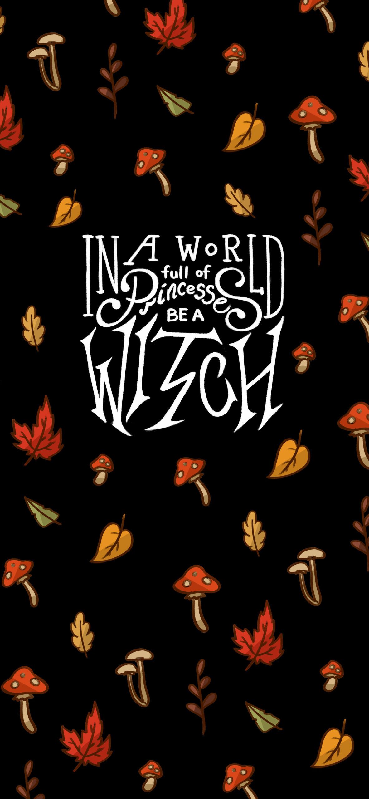 In a world of witches - September, fall, black phone, fall iPhone