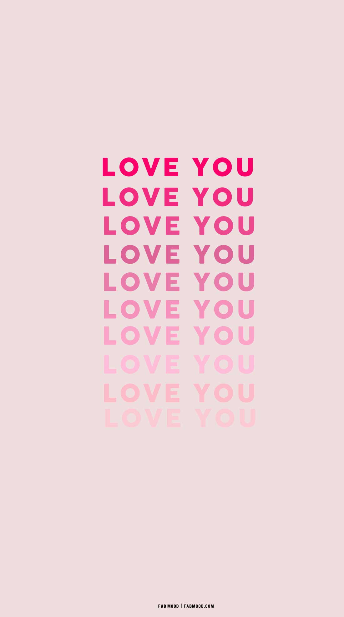 A poster with the words love you in pink - Valentine's Day, love, February, May, Cupid