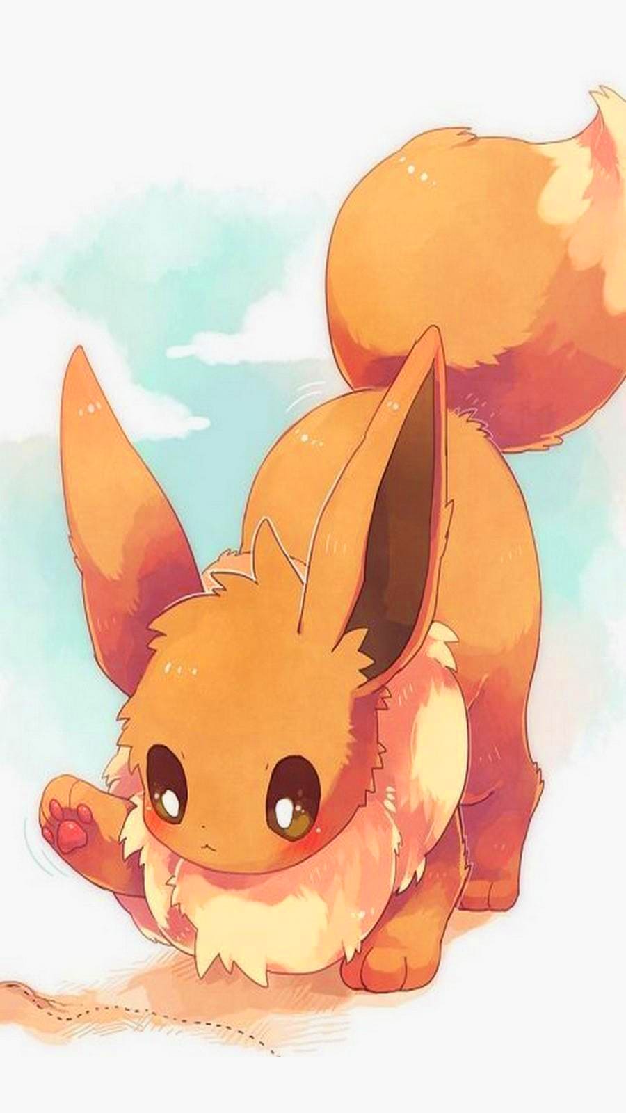 Eevee iPhone Wallpaper with high-resolution 1080x1920 pixel. You can use this wallpaper for your iPhone 5, 6, 7, 8, X, XS, XR backgrounds, Mobile Screensaver, or iPad Lock Screen - Pokemon