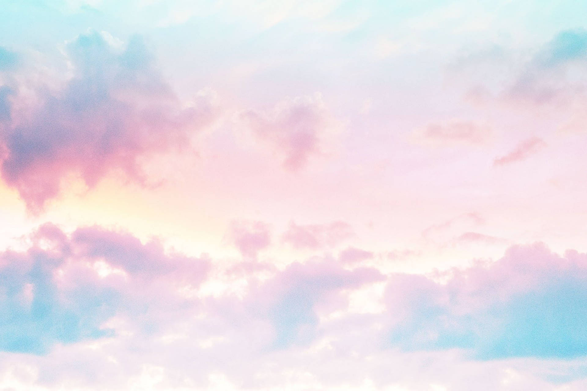 A pink and blue sky with clouds - Pretty