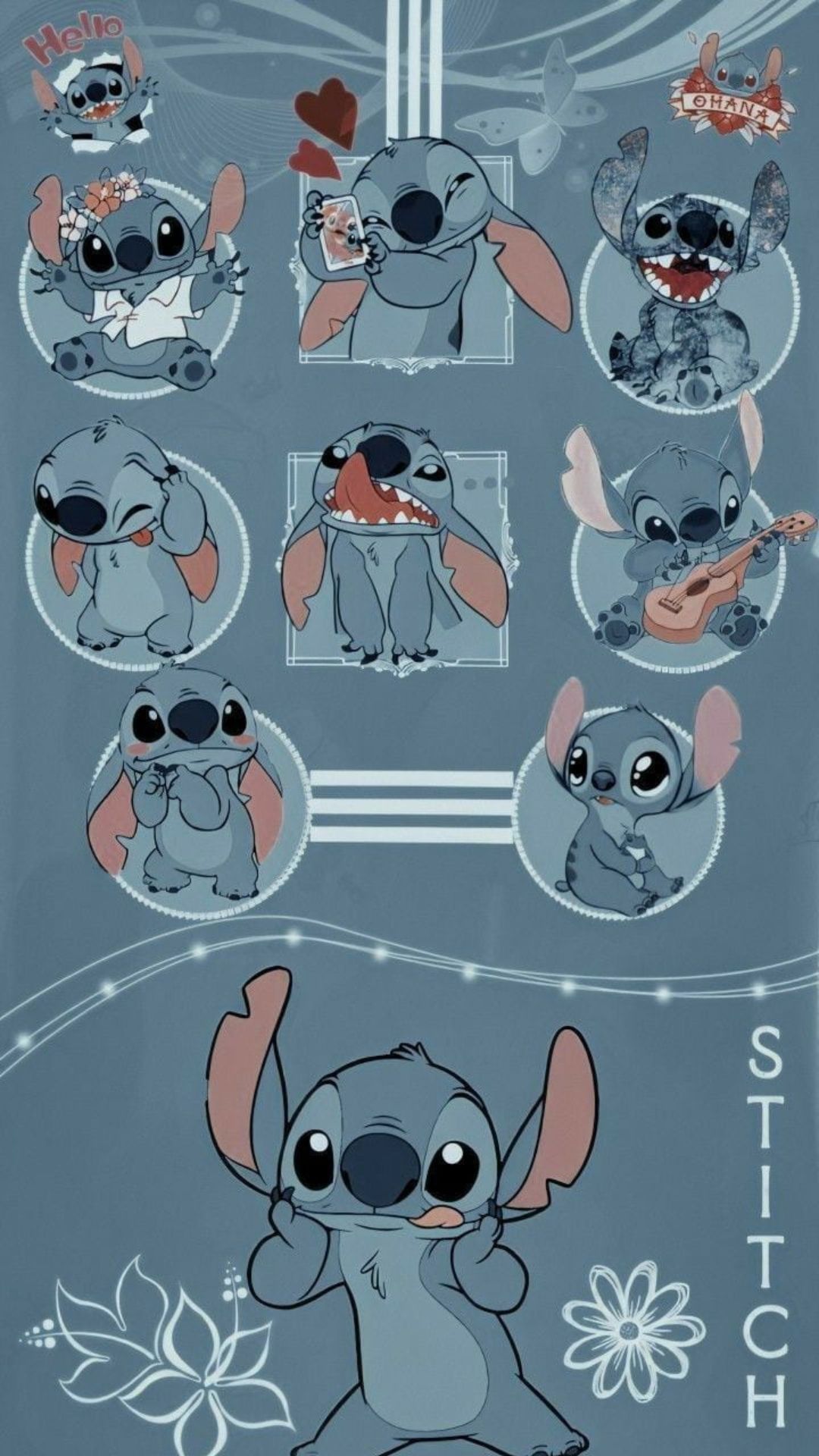 Stitch and friends poster - Stitch