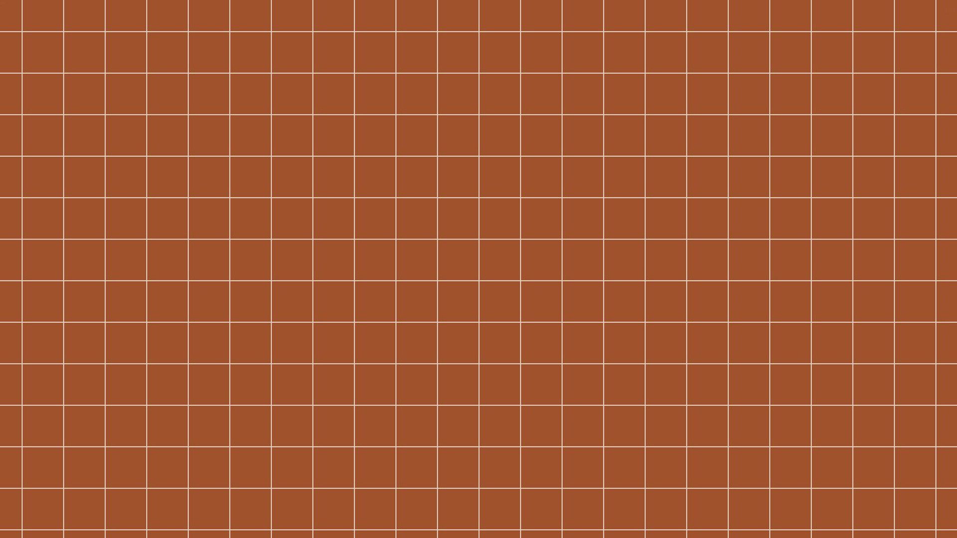 A brown tile pattern with white lines - Light brown, brown