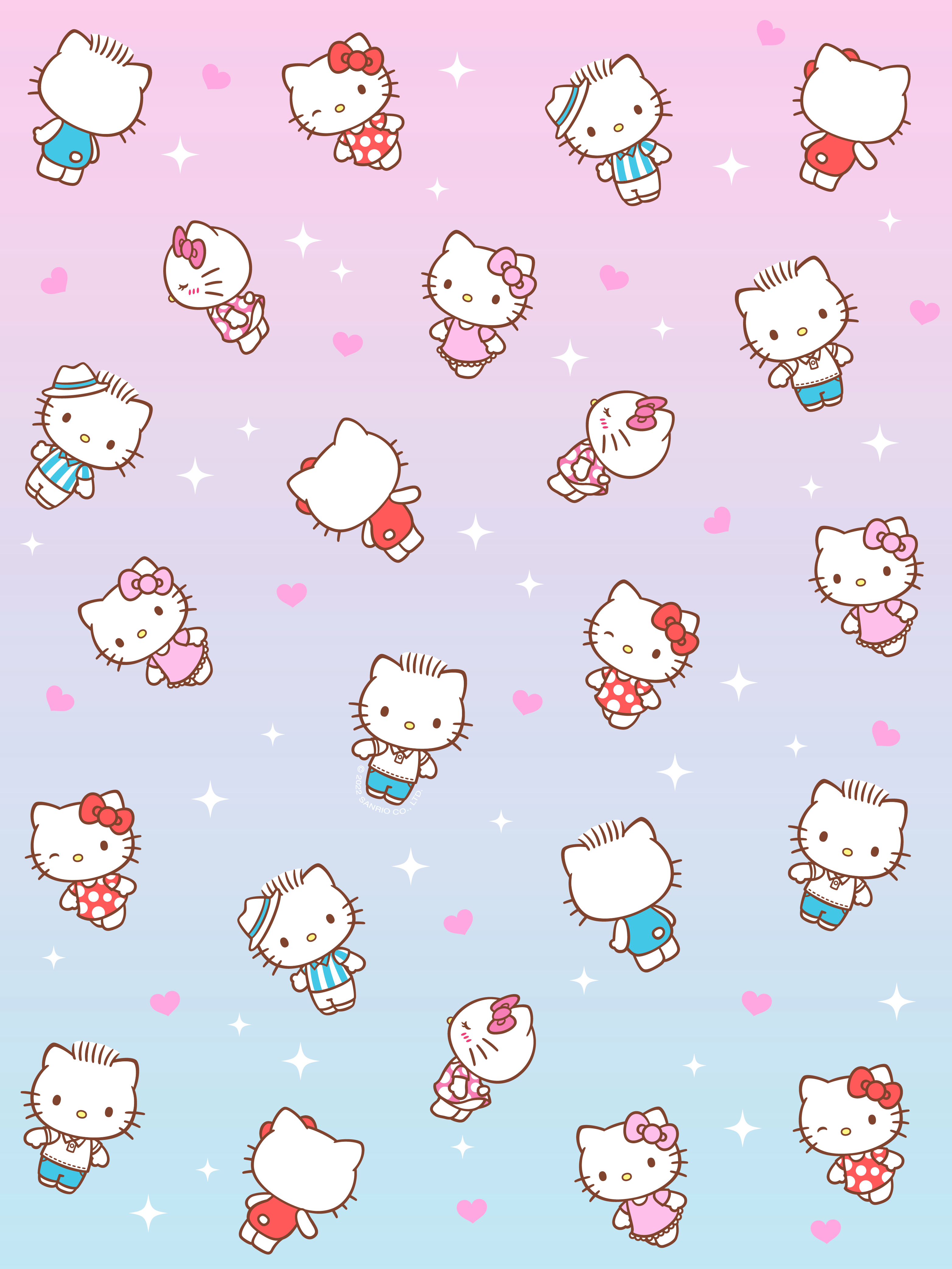Hello Kitty wallpaper for iPhone and Android! You can download it - Sanrio
