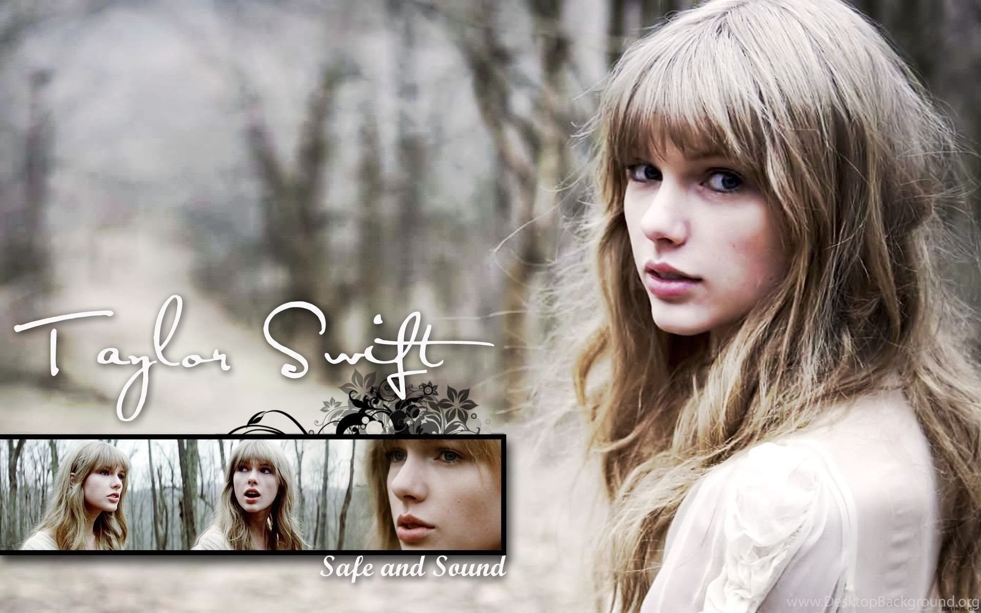 Taylor Swift Safe and Sound wallpaper with Taylor Swift in the woods - Taylor Swift