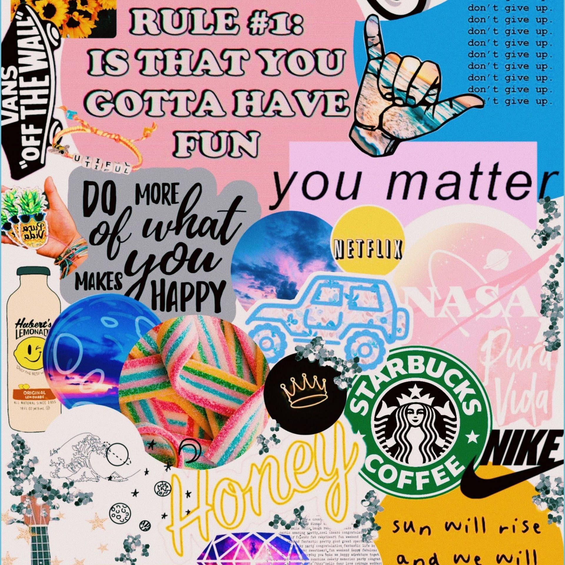 Download You Matter Aesthetic VSCO Collage Wallpaper