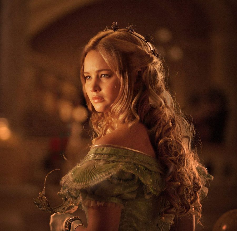Elle Fanning as Princess Aurora in the 2014 live-action version of Sleeping Beauty. - Jennifer Lawrence