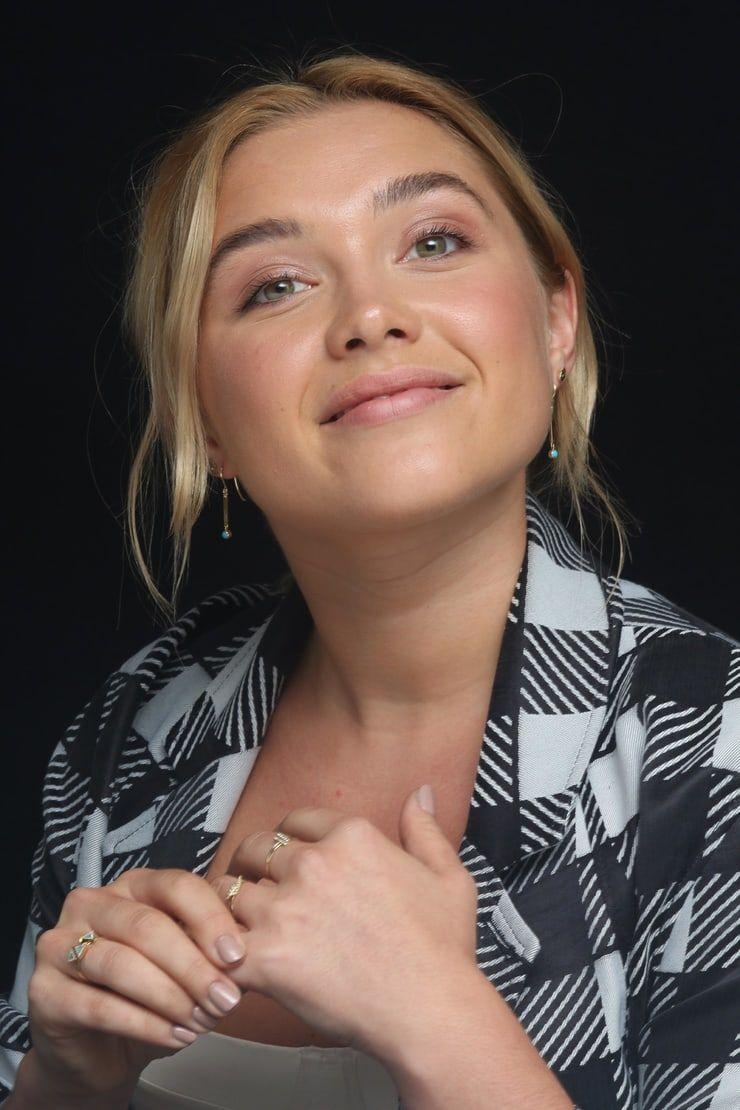 Florence Pugh smiling and looking to the side - Florence Pugh