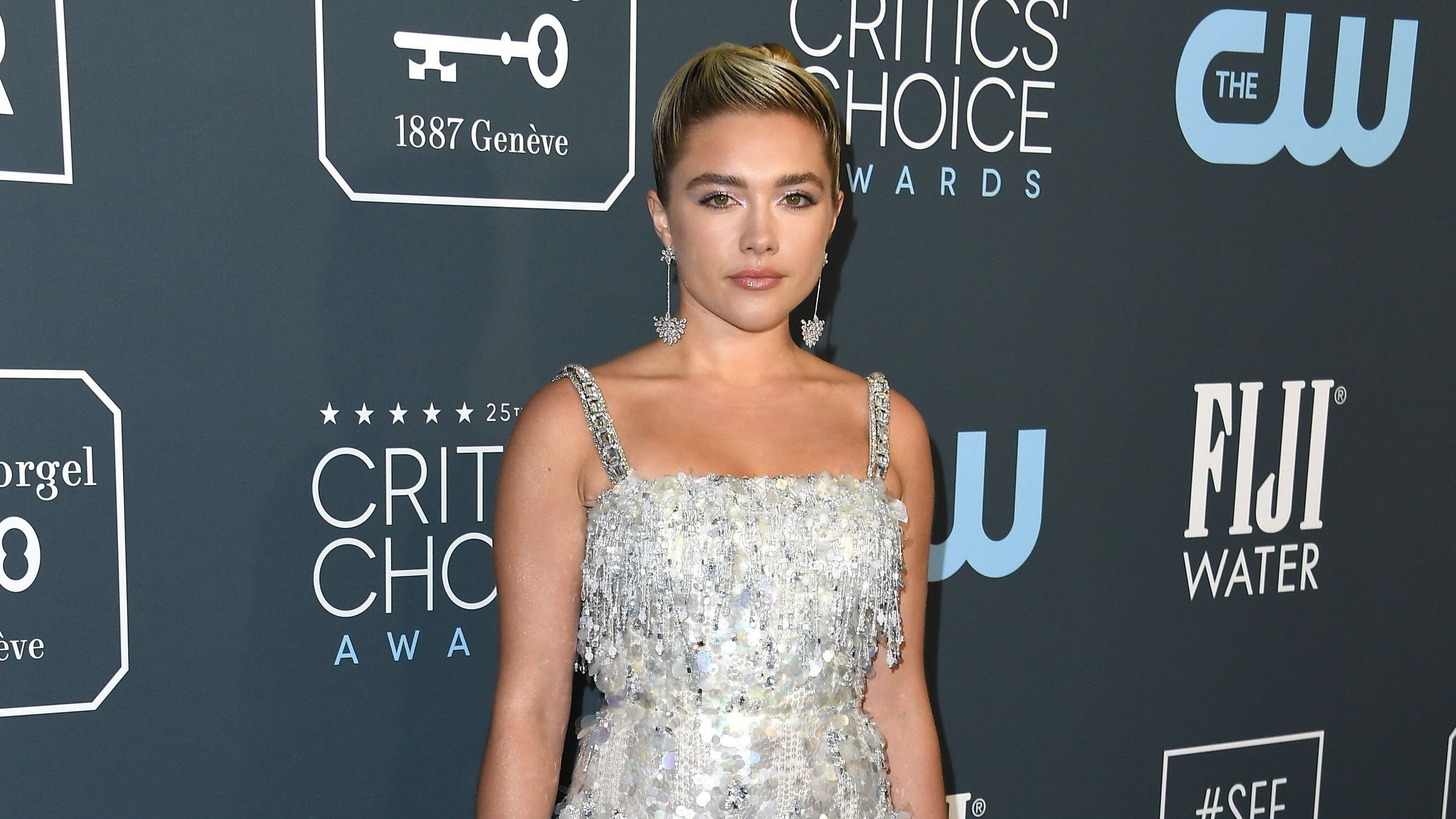 Florence Pugh wears a silver gown to the Critics' Choice Awards - Florence Pugh