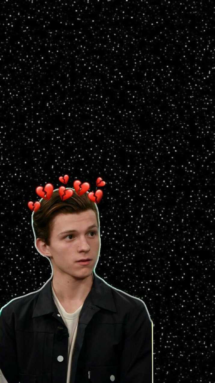 Tom Holland in front of a black background - Tom Holland