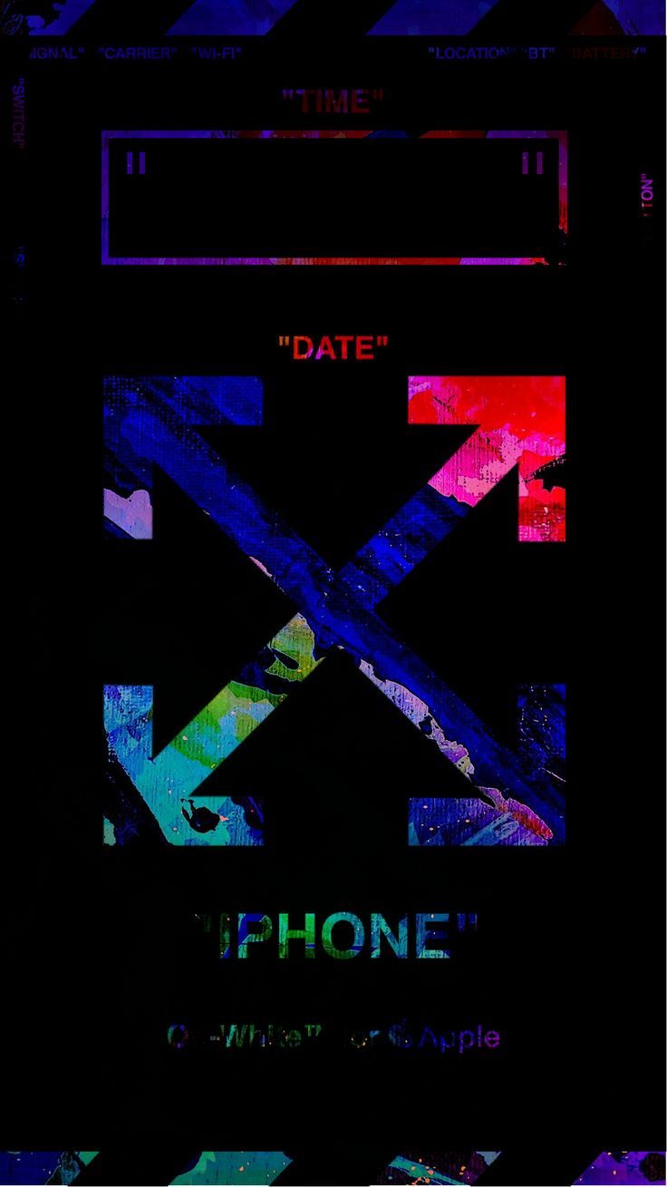 IPhone wallpaper for the 11th generation - Off-White