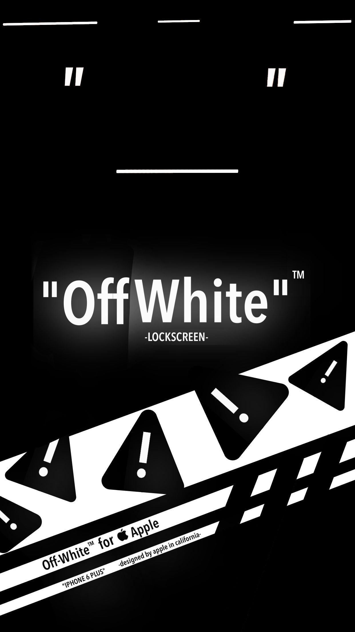 Off White Lockscreen iPhone wallpaper by<ref> JAD</ref><box>(140,434),(799,527)</box> - Off-White