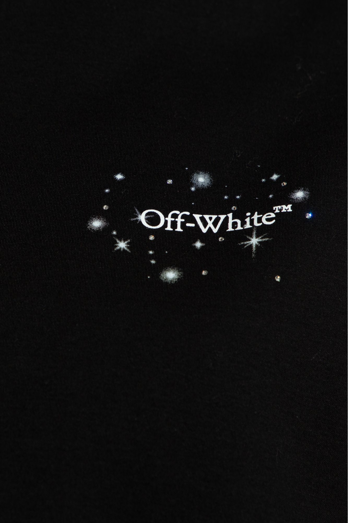 Black off white hoodie with white text logo on the front - Off-White