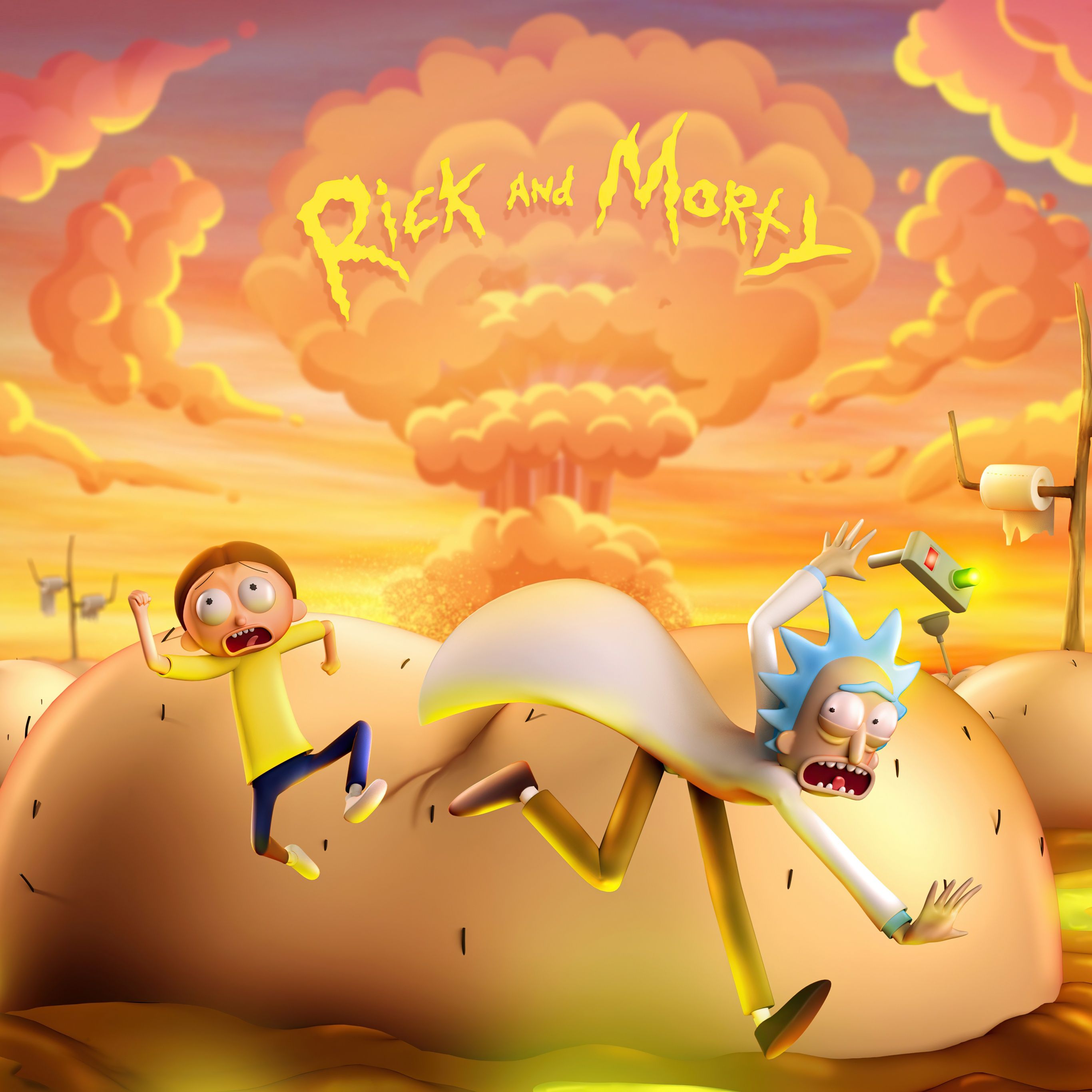 Rick and Morty are two characters from a popular animated series. - Rick and Morty