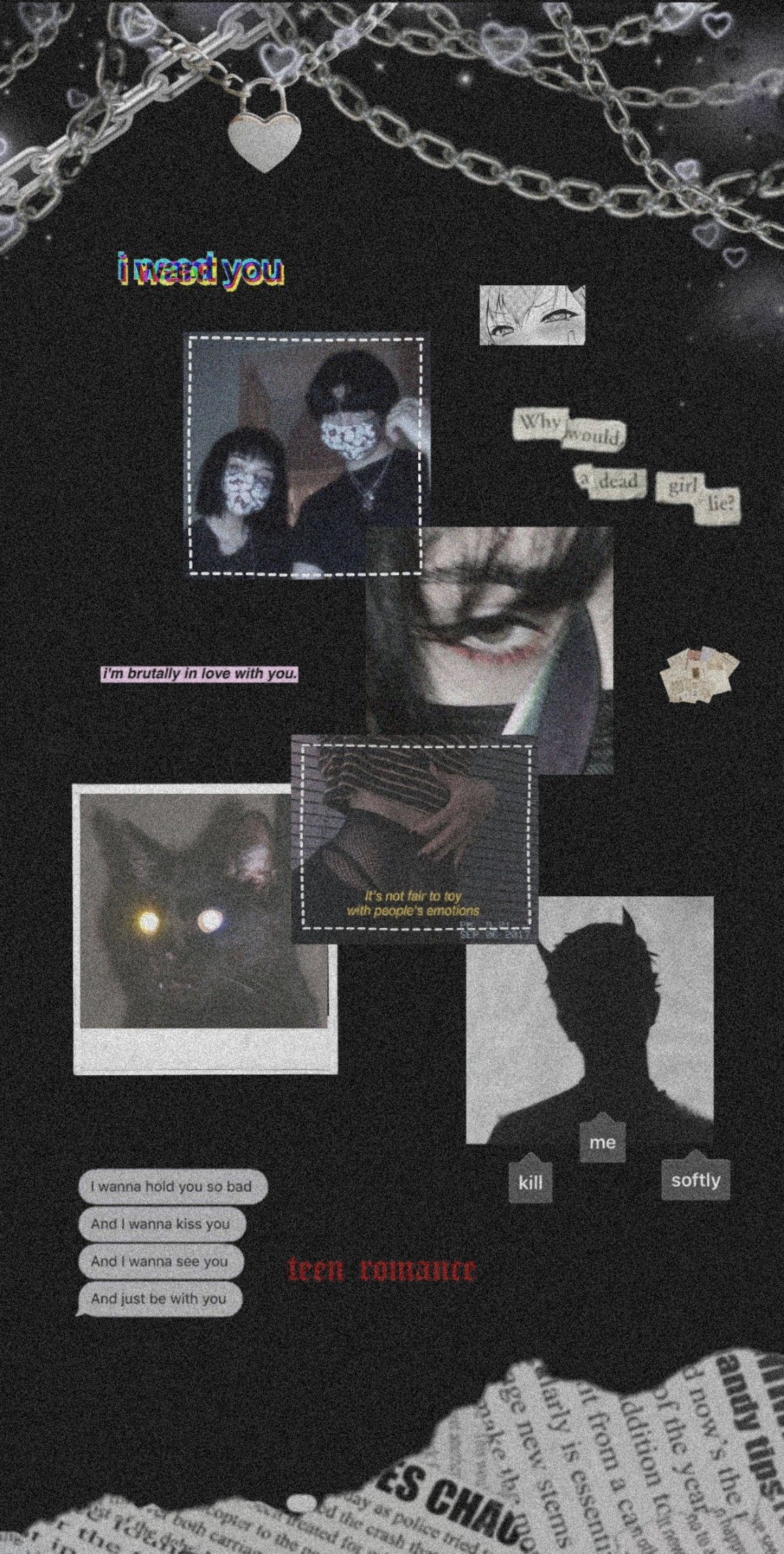 Dark Grunge Girl Aesthetic Wallpaper