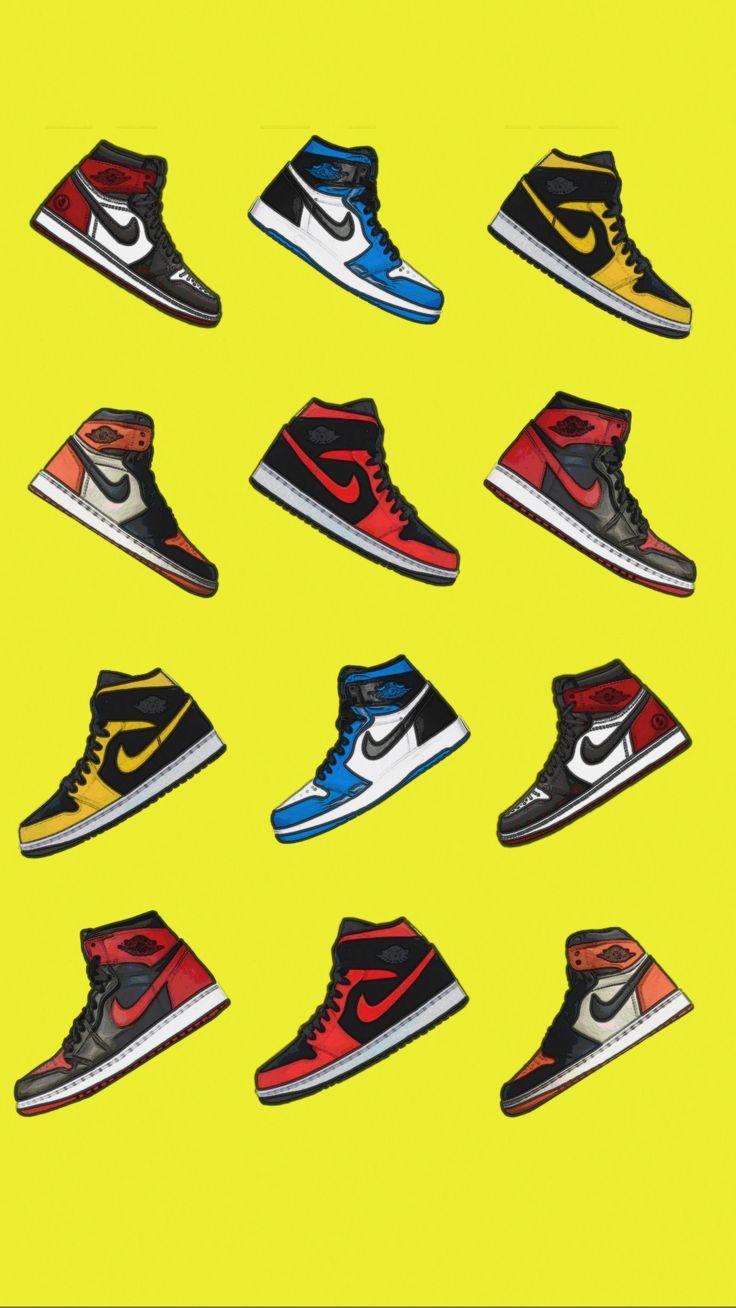 Air Jordan 1 Background Wallpaper. Nike art, Sneakers wallpaper, Sneaker art