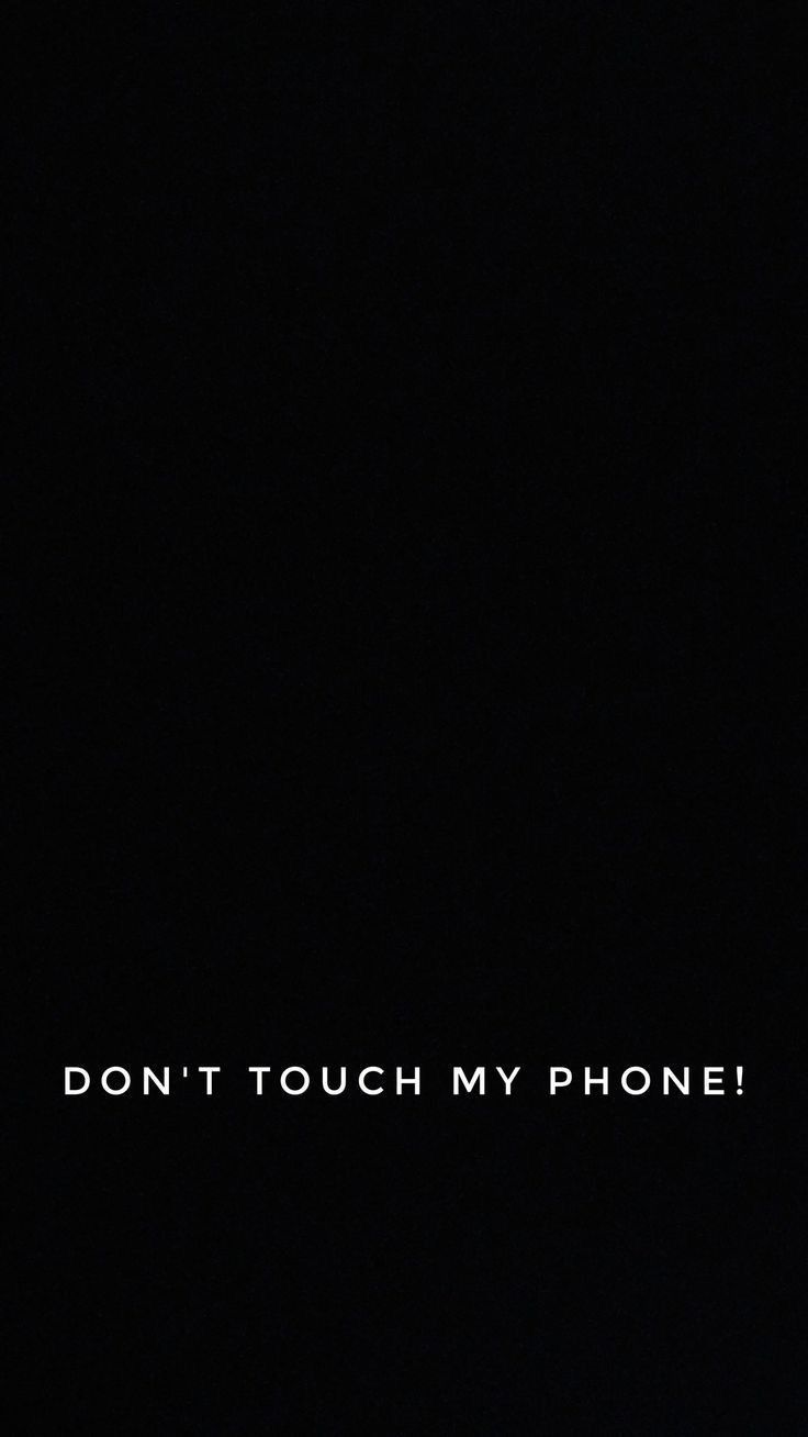 Black background phone wallpaper with the words 