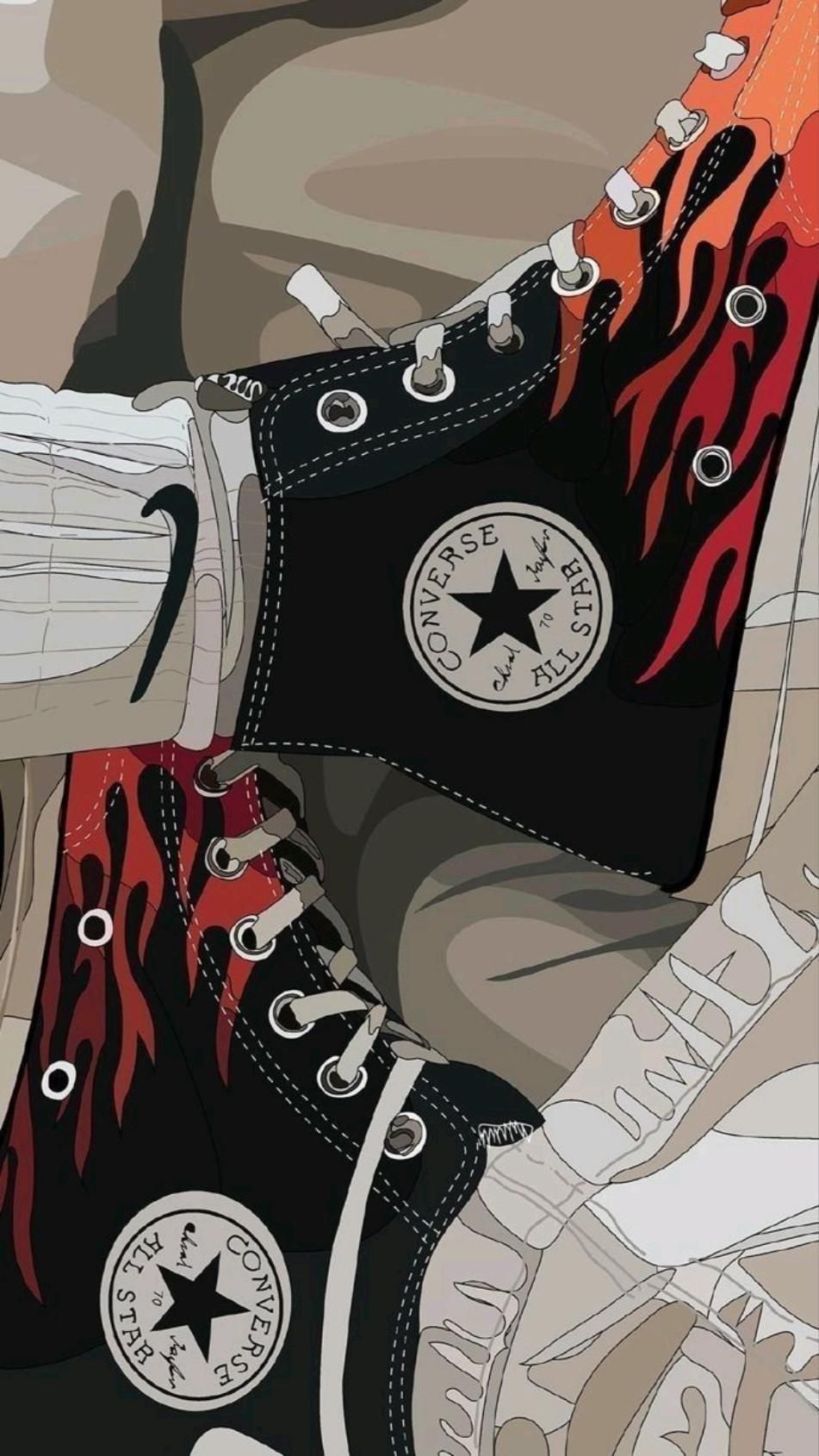 aesthetic converse wallpaper. Converse wallpaper, Pop art wallpaper, Anime artwork wallpaper