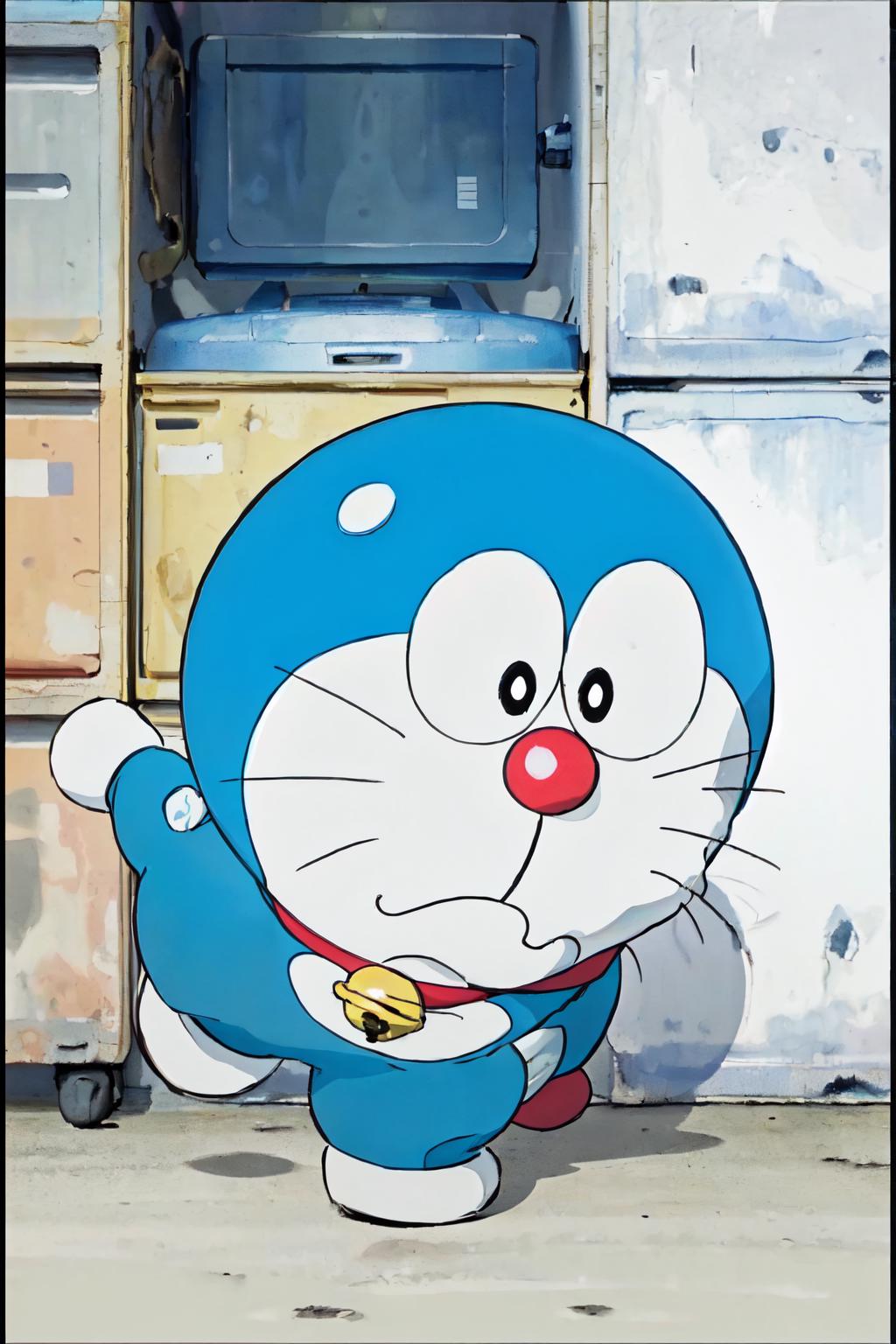 Doraemon Cartoon Wallpaper iPhone with image resolution 1080x1920 pixel. You can make this wallpaper for your iPhone 5, 6, 7, 8, X backgrounds, Mobile Screensaver, or iPad Lock Screen - Doraemon