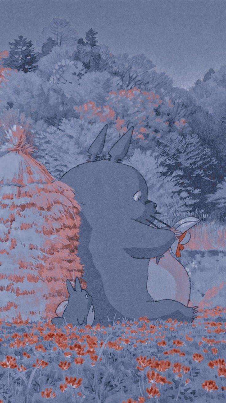 Totoro Aesthetic Wallpaper Free Totoro Aesthetic Background