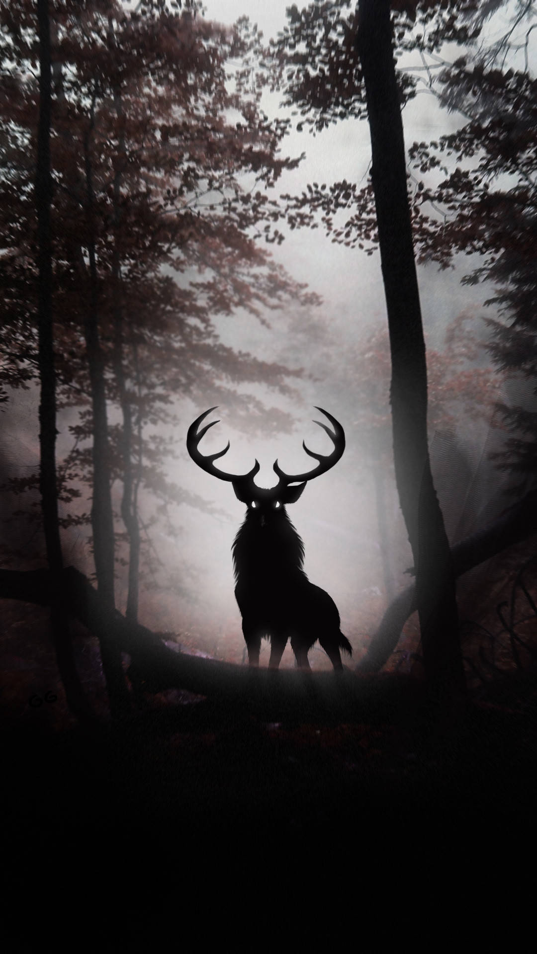 Download Mythical Deer King In Enchanted Forest iPhone Wallpaper