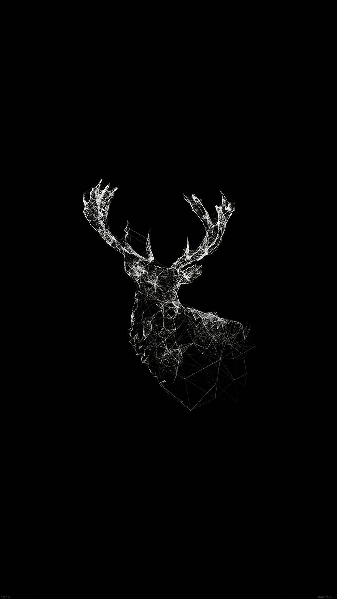 iWallpaper. Deer wallpaper, iPhone 6 wallpaper, Cool black wallpaper