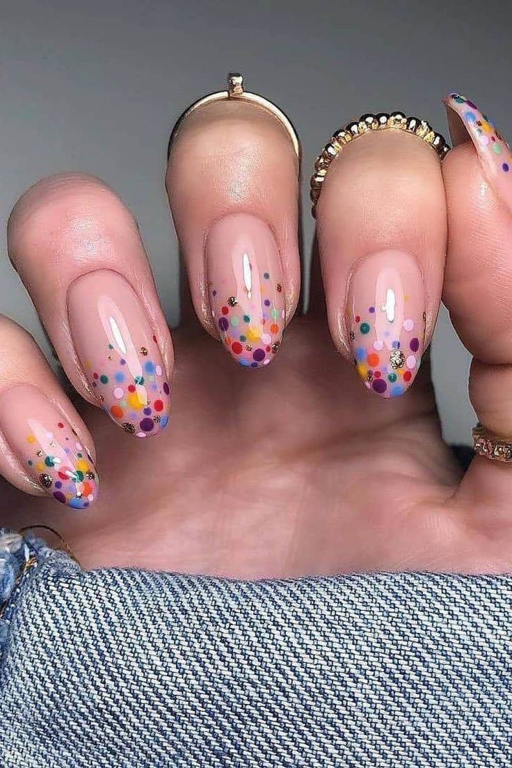 beautiful nail designs beautiful wallpaper. Rainbow nails, Stylish nails art, Dots nails