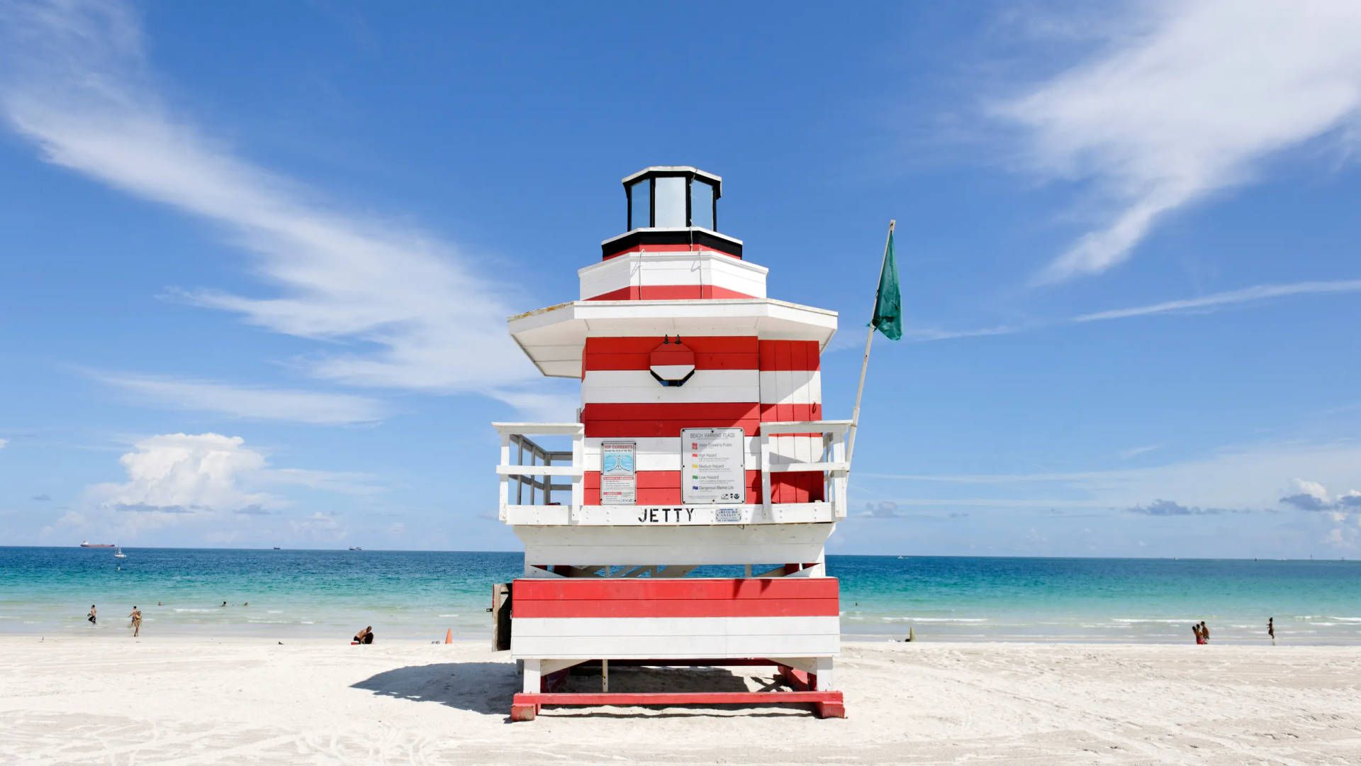 Download Florida Aesthetic Lifeguard Tower Wallpaper