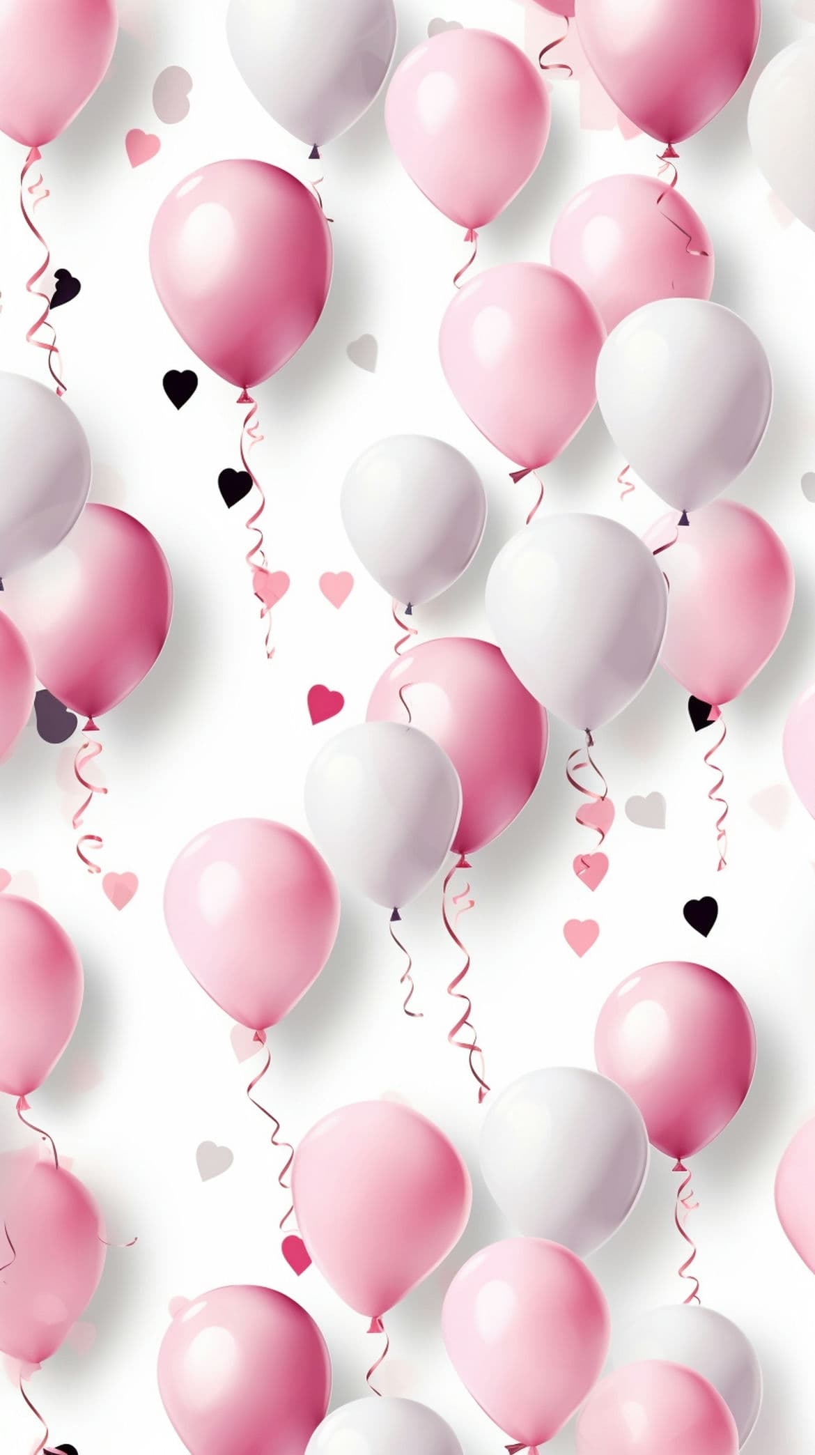 Pink Balloons wallpaper 1080x1920 for your Android phone - Balloons, birthday