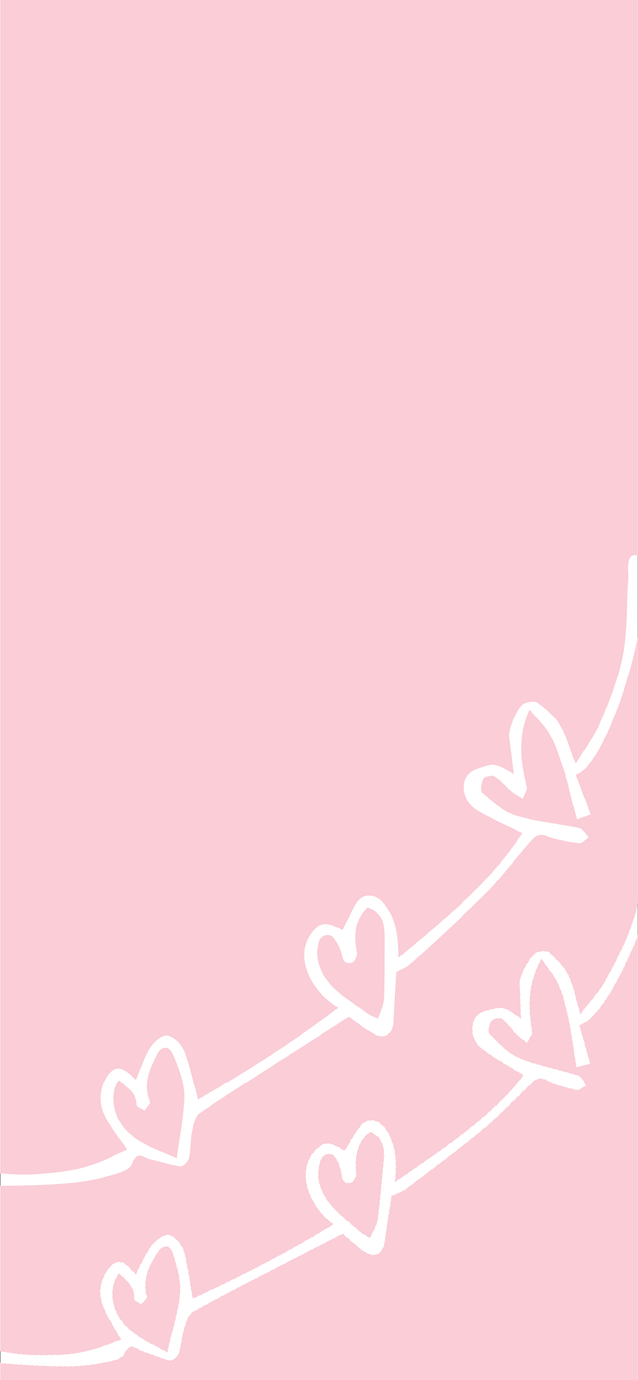 A pink background with white hearts on it - Valentine's Day