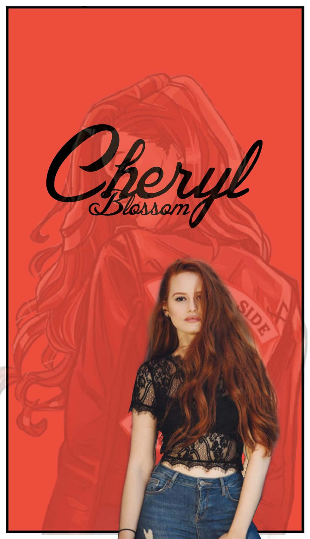 Cheryl blossom wallpaper made by me! Credit to the artist! - Riverdale