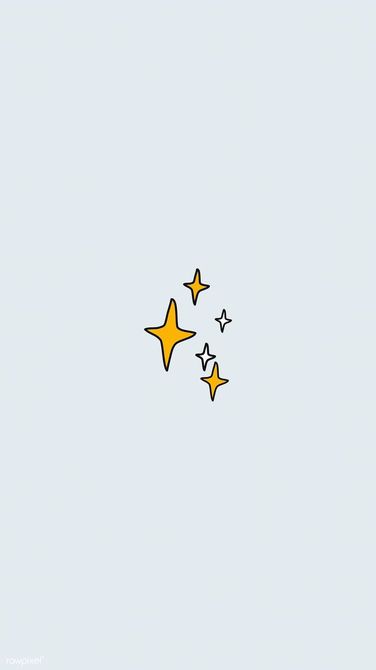 Download premium vector of Yellow stars on a white background - Hand drawn