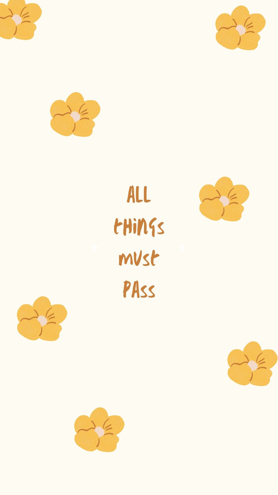 All things must pass. - Hand drawn