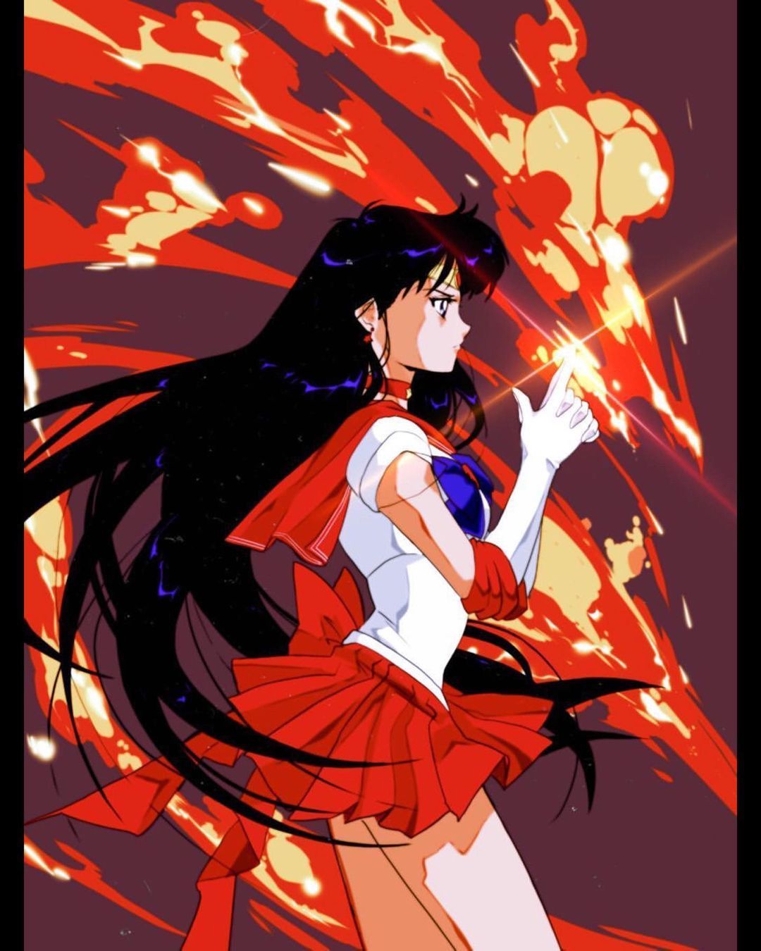 Sailor mars, sailor moon, and wallpaper image - Sailor Mars