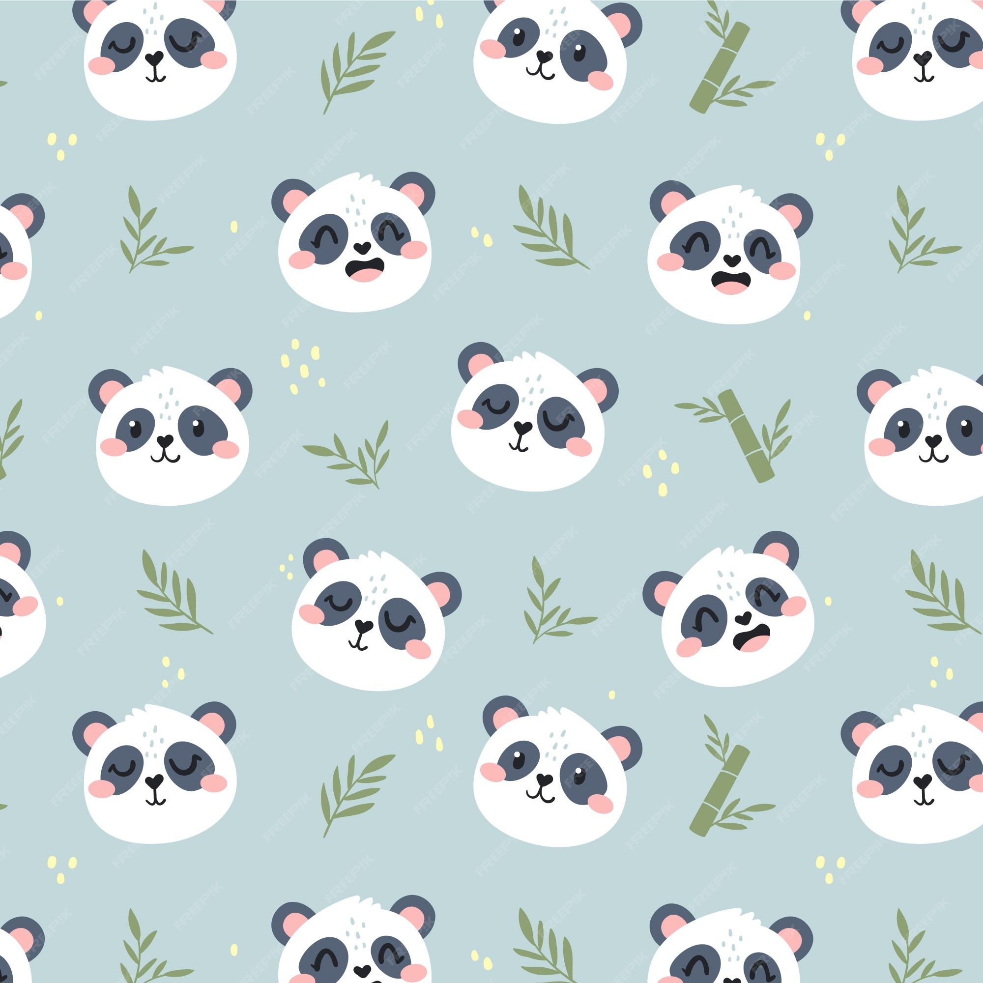 Cute panda wallpaper Vectors & Illustrations for Free Download