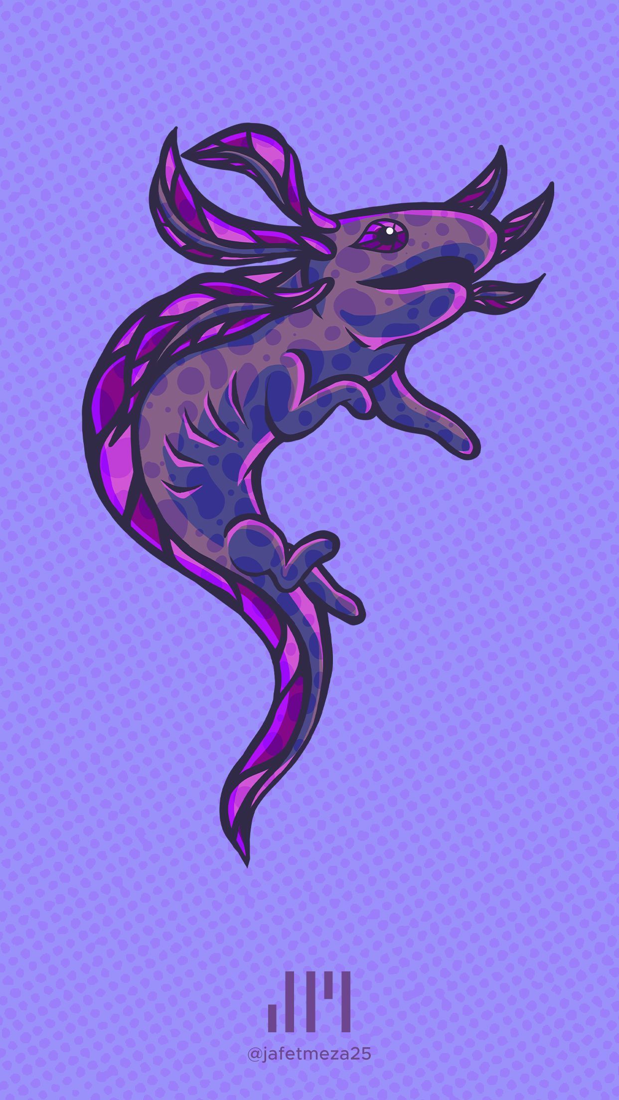 Axolotl phone wallpaper I made for my phone! - Axolotl