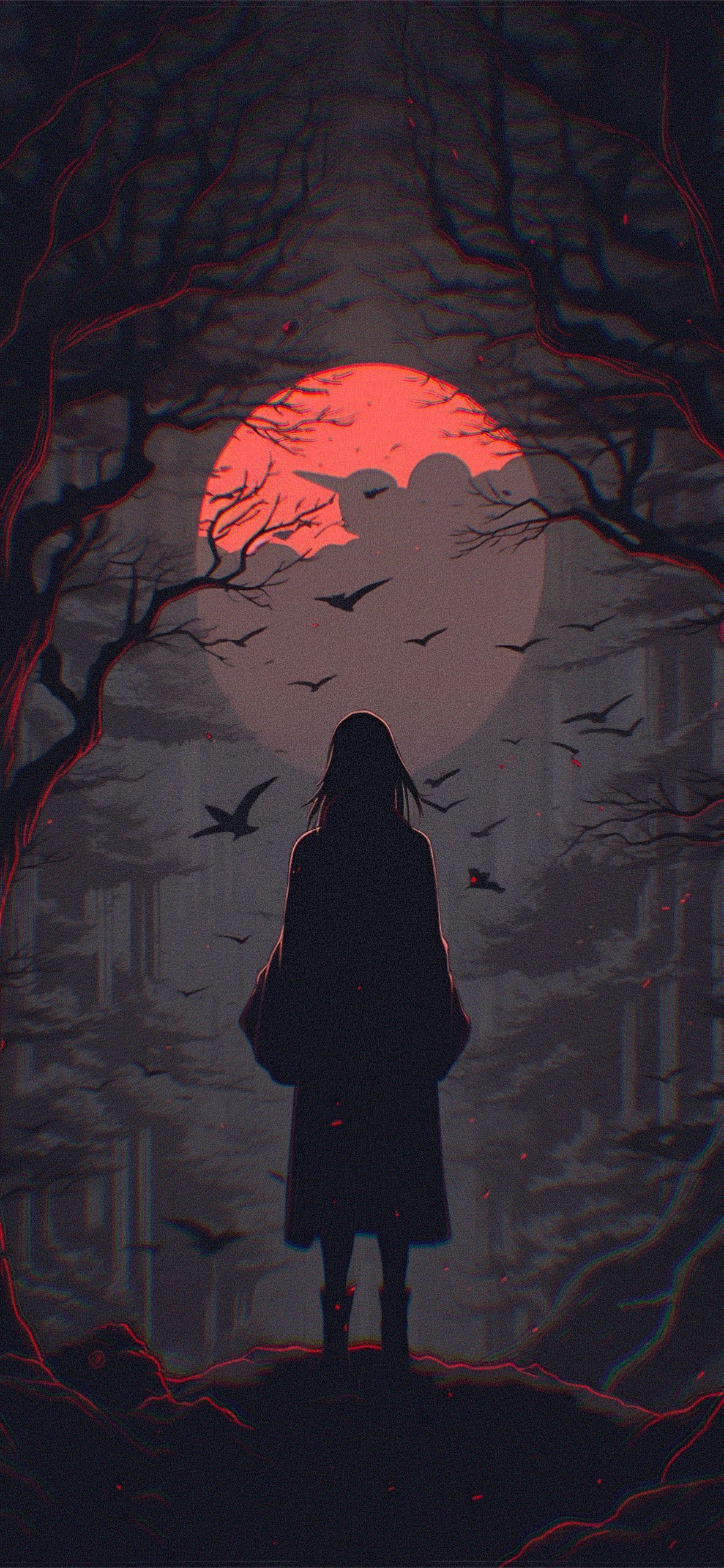 Itachi in the Forest Aesthetic Wallpaper Naruto Wallpaper