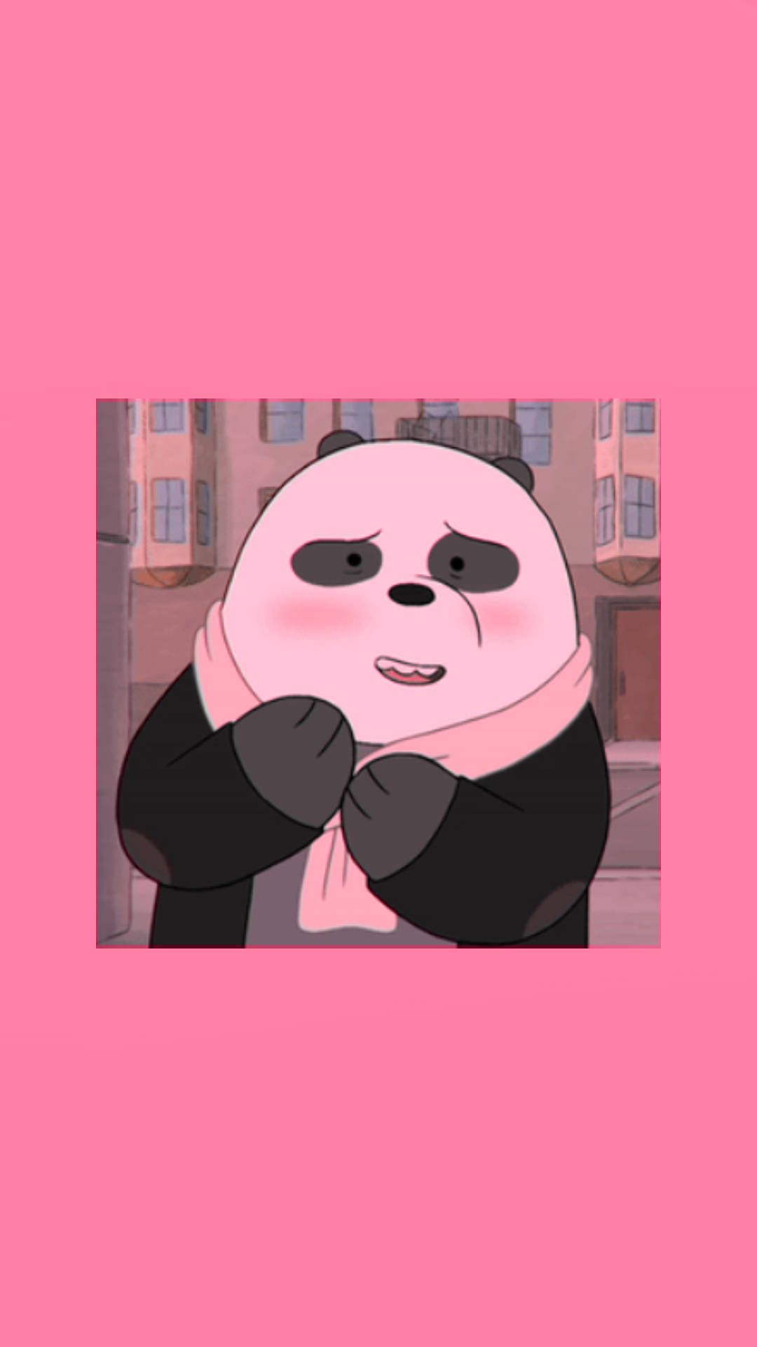 Download Blushing Panda We Bare Bears Wallpaper