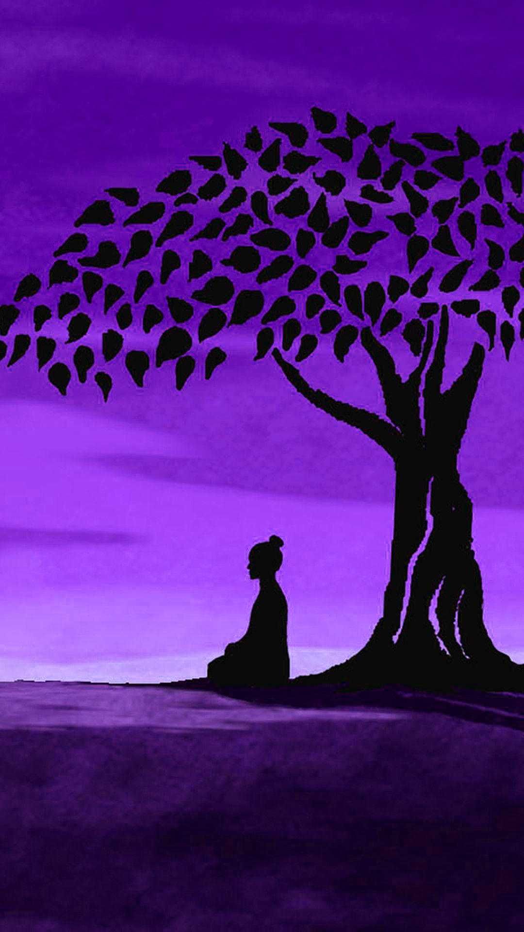 Purple spiritual wallpaper for mobile phone - Spiritual