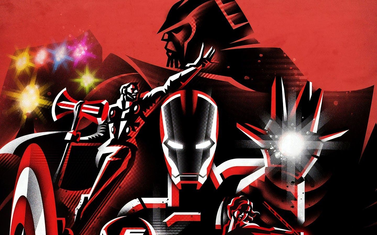 Avengers: Endgame Minimalist 8K Wallpaper