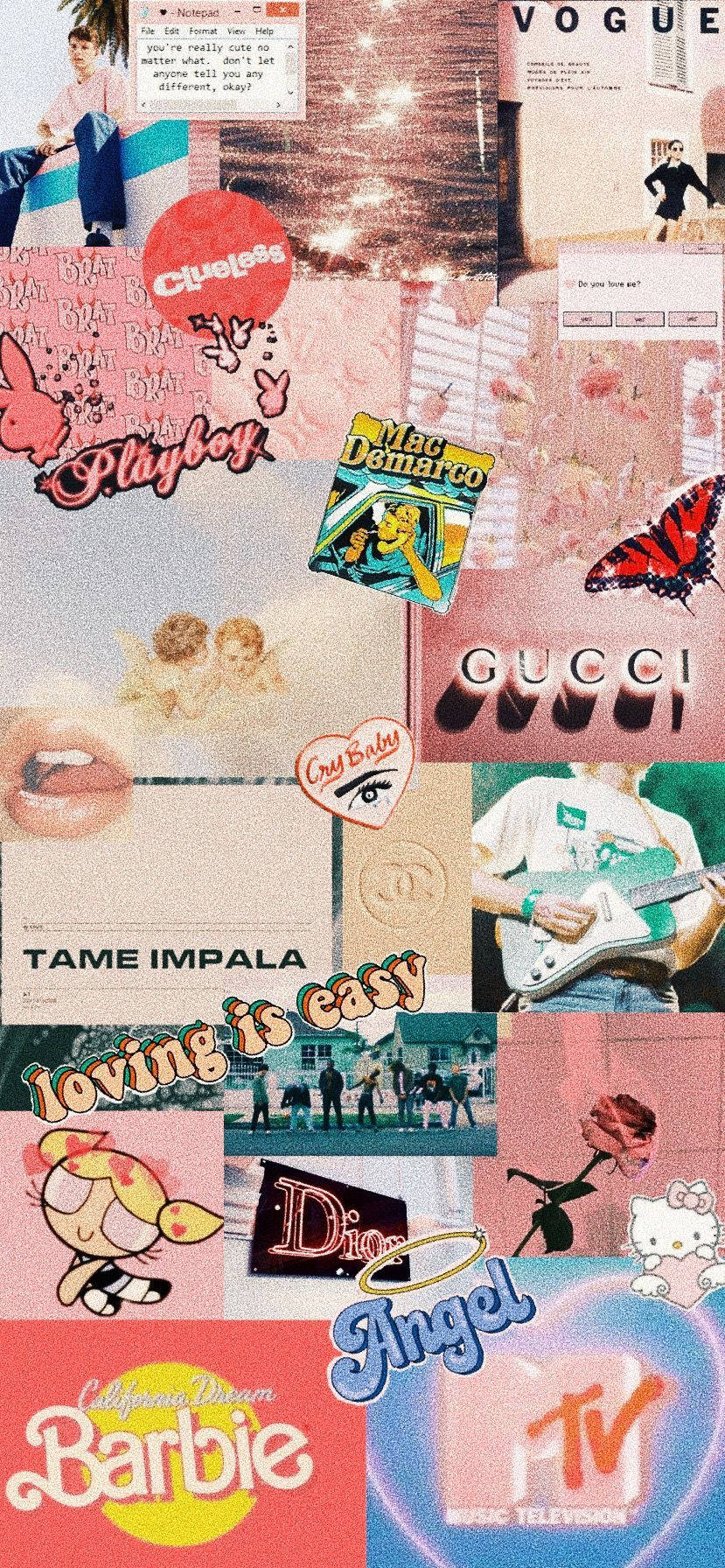 Aesthetic phone background wallpaper for girls. - Gucci