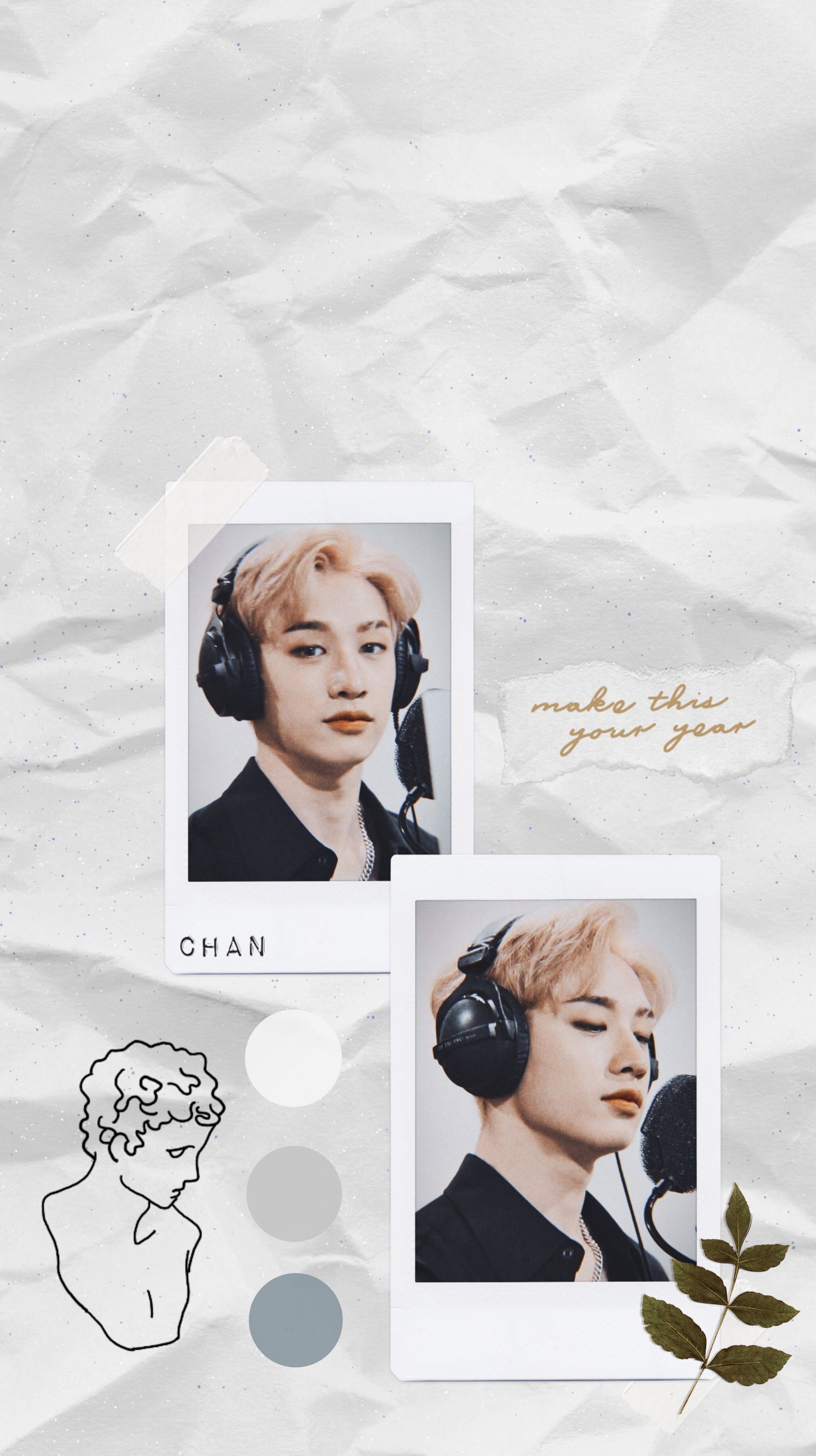 I made a wallpaper for my phone! I hope you like it! - Bang Chan