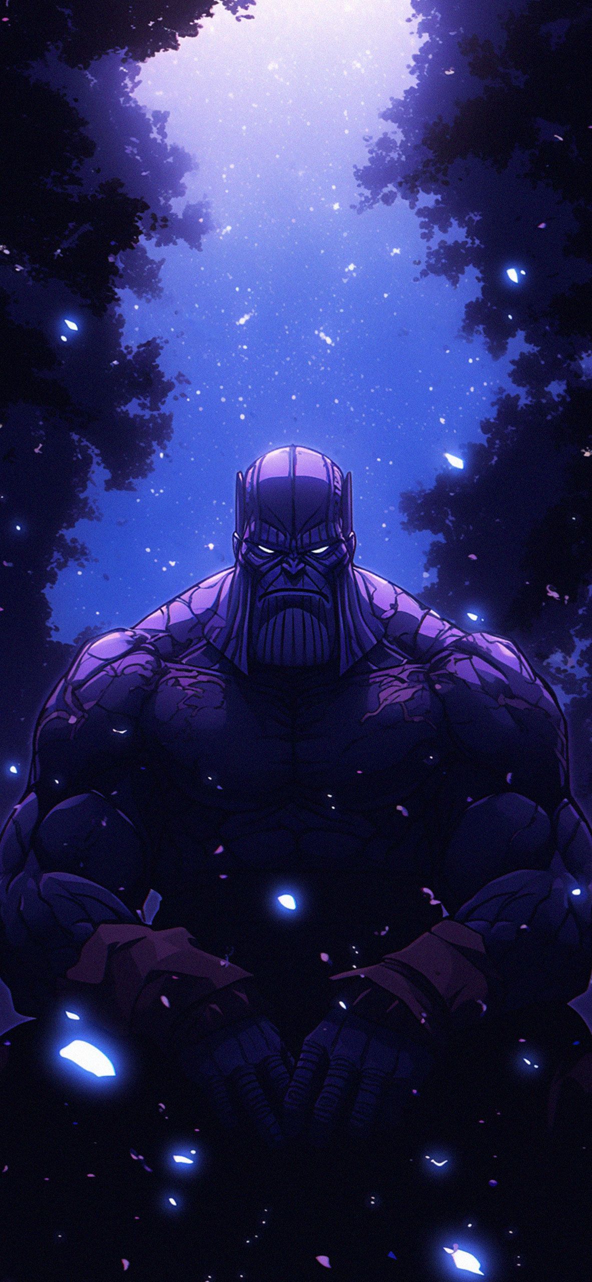 Thanos, guardians of the galaxy, marvel, 4k, anime, art, phone wallpaper - Avengers