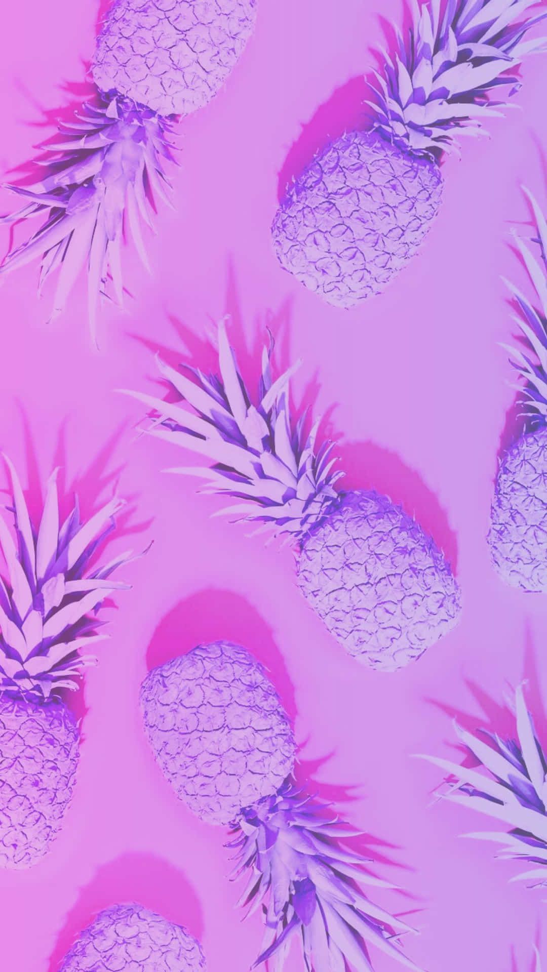Pineapple wallpaper for phone with purple aesthetic. - Pineapple