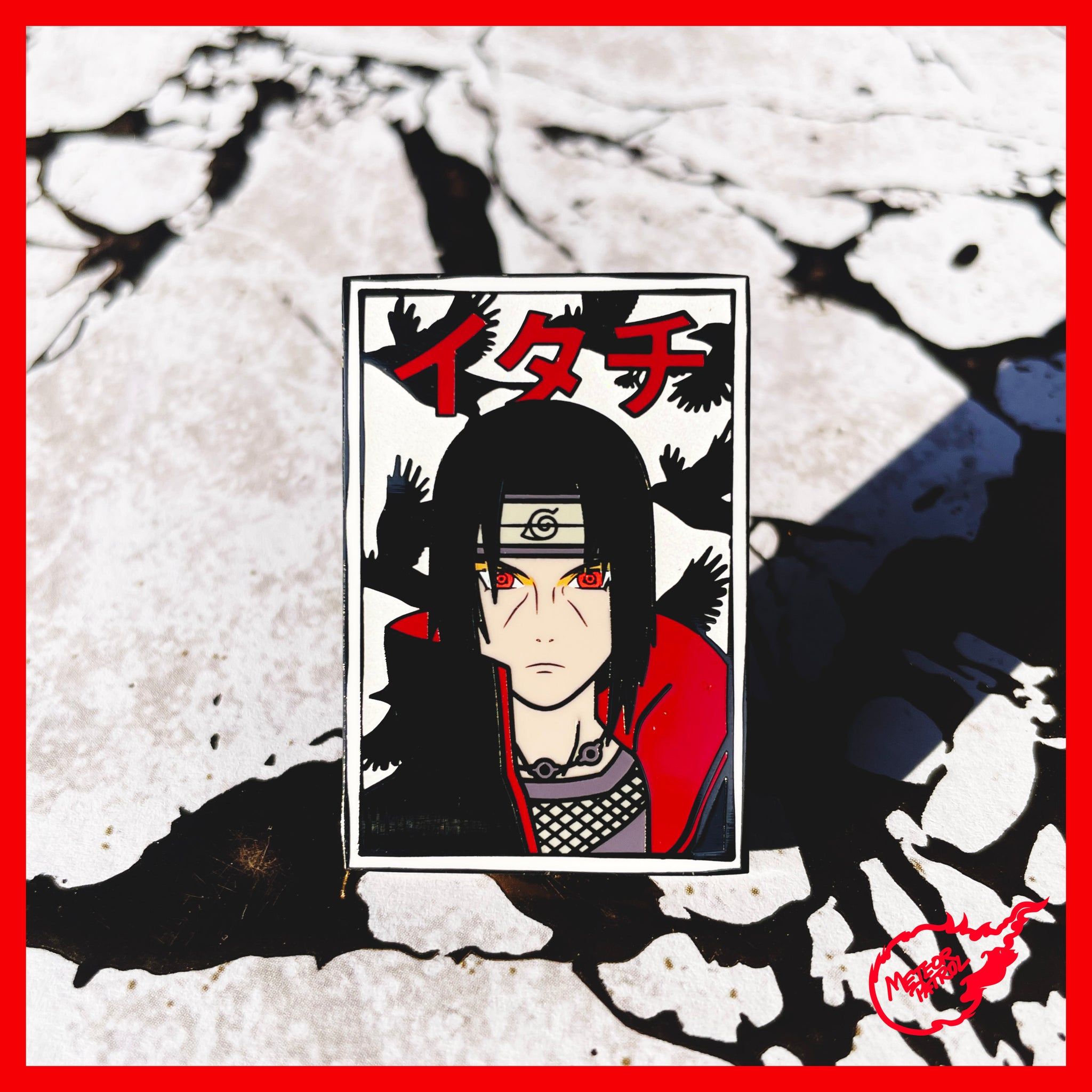 Aesthetic naruto background with Itachi and the word 