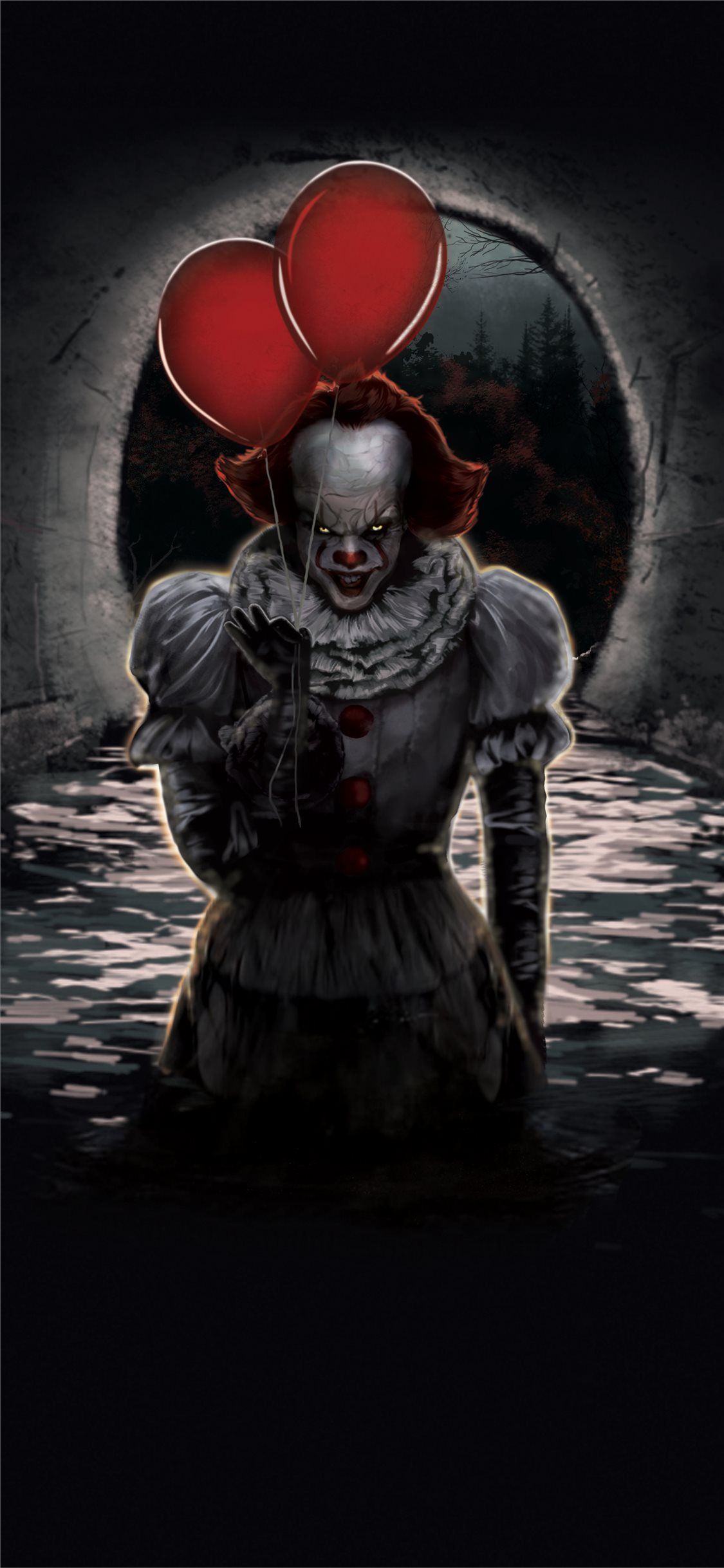 Best Pennywise iPhone X HD Wallpaper