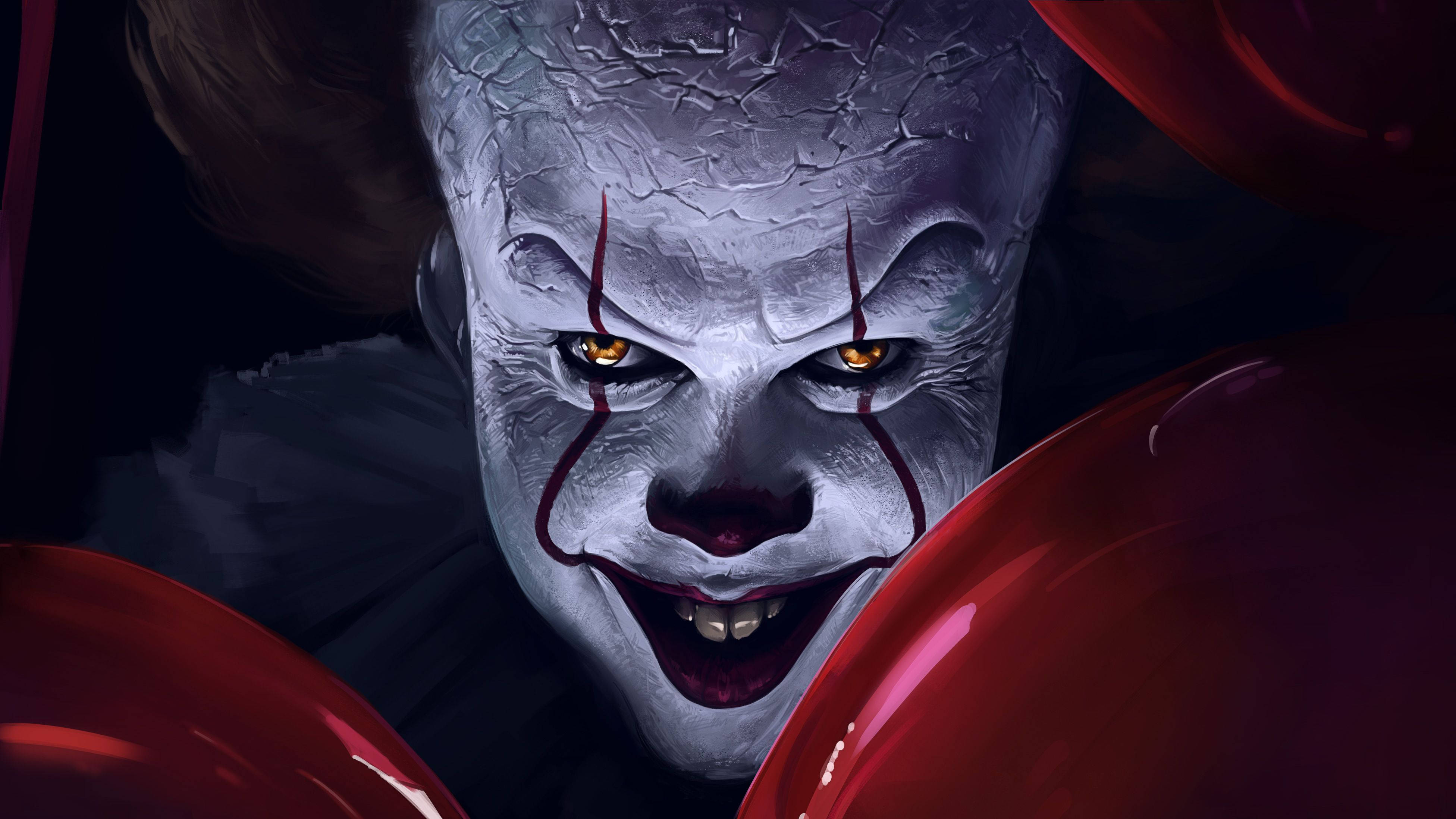 Pennywise the clown from it 2017 4k 8k wallpaper - Pennywise