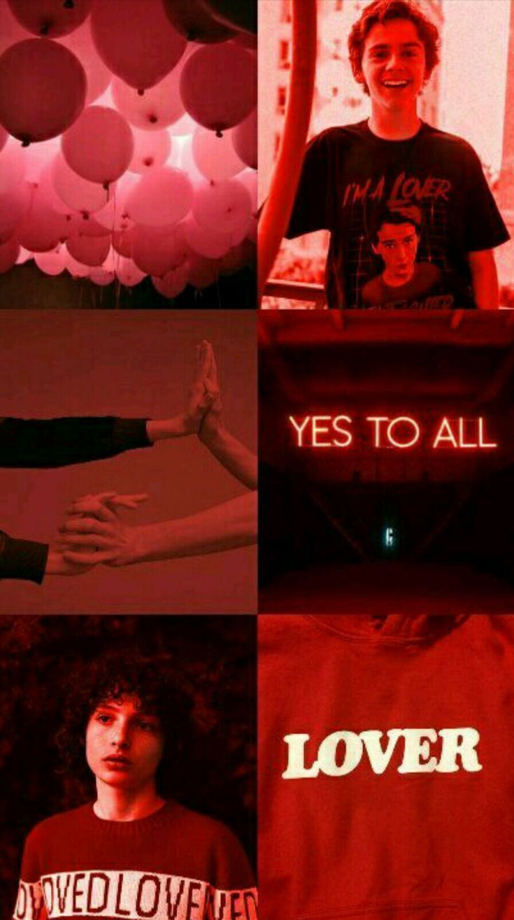 Stranger Things aesthetic collage with the main character, Eleven, and the words 