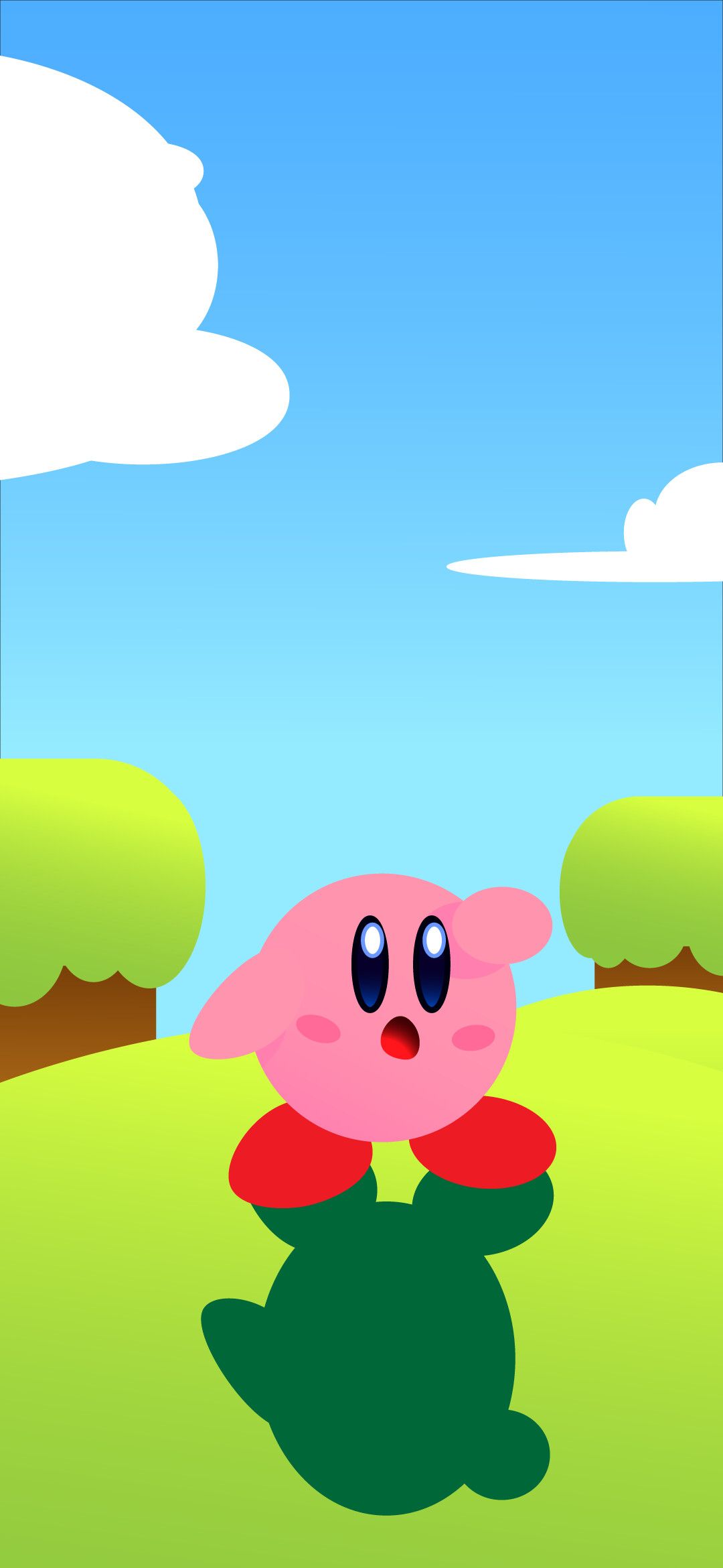 Kirby on a hill - Kirby